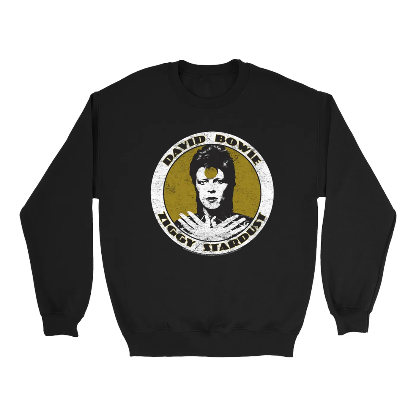 David Bowie Sweatshirt | Golden Bowie As Ziggy Stardust David Bowie Sweatshirt