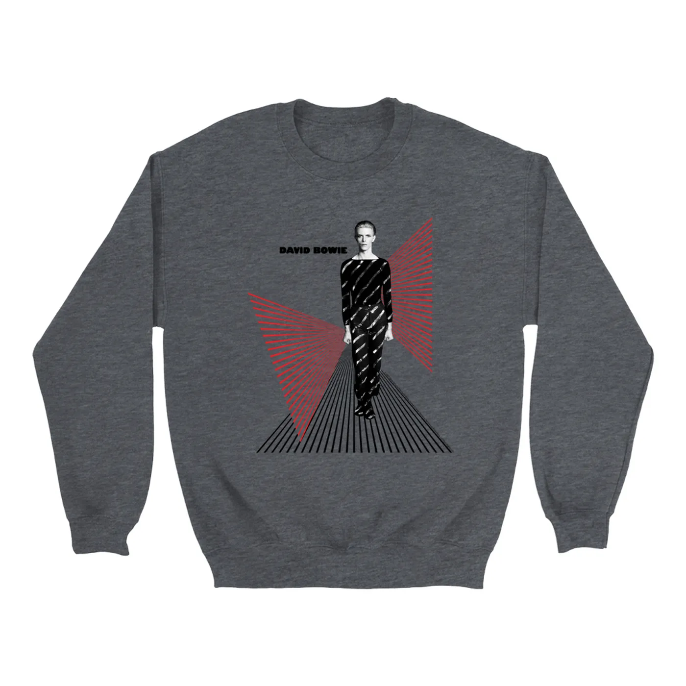 David Bowie Sweatshirt | All In Stripes Design David Bowie Sweatshirt