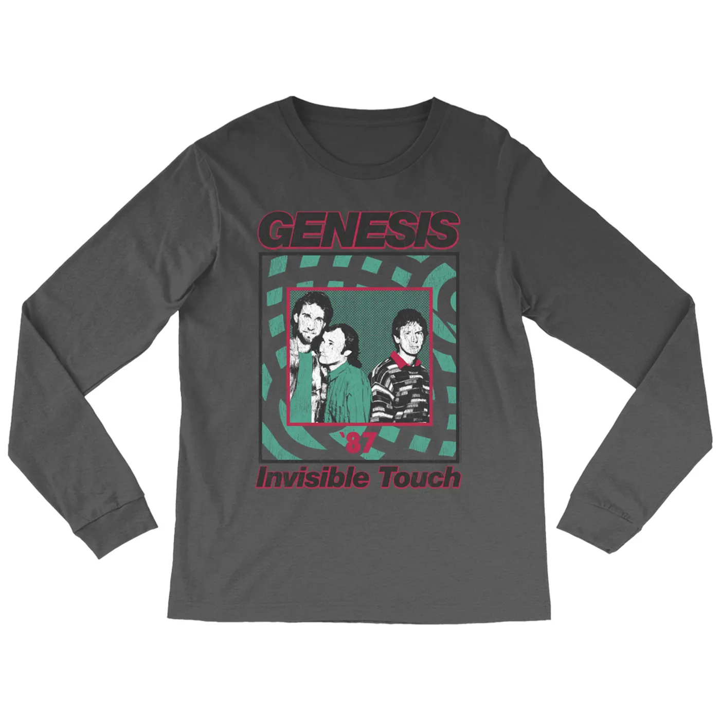 Genesis Long Sleeve Shirt | 1987 Invisible Touch Promo Design Genesis Shirt