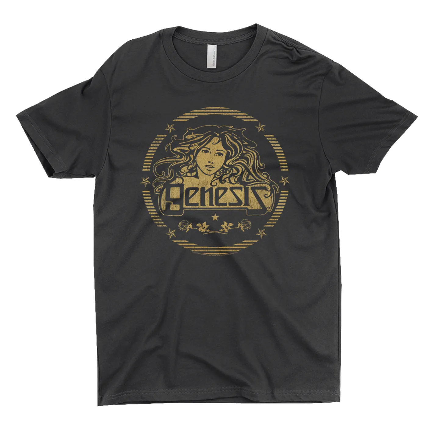 Genesis T-Shirt | Band Art Nouveau Gold Logo Genesis Shirt