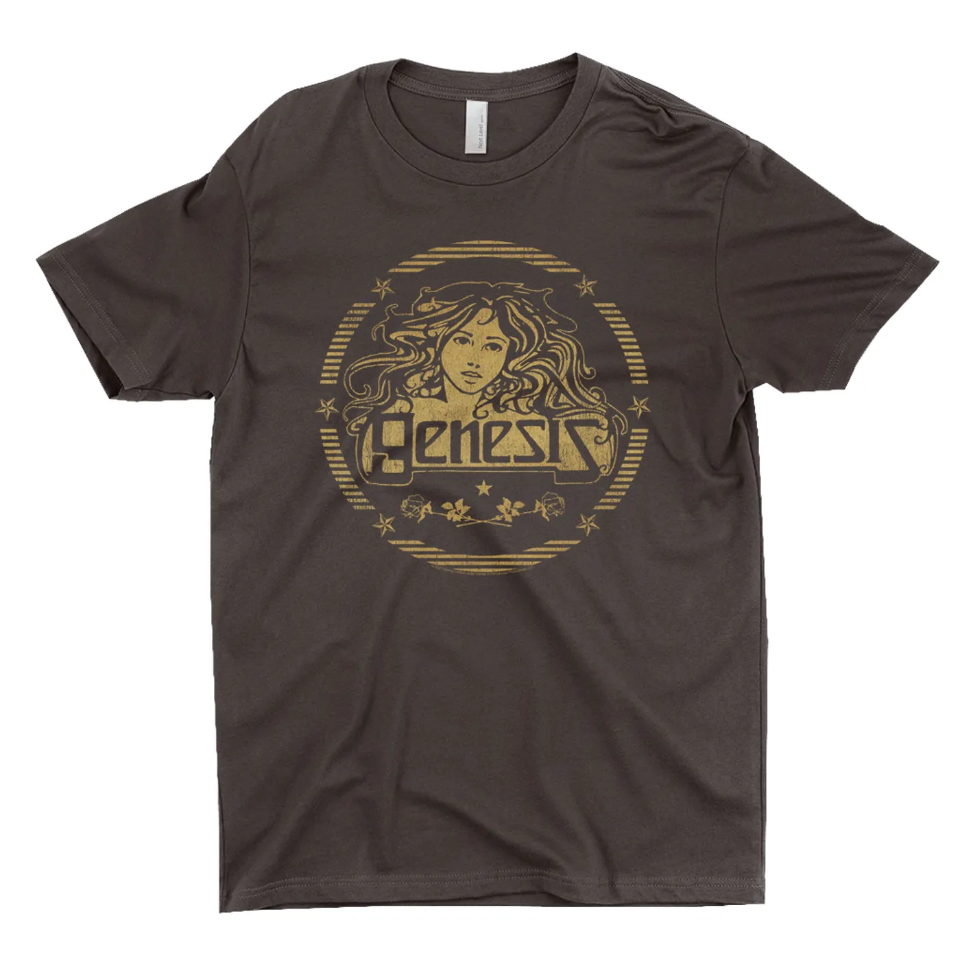 Genesis T-Shirt | Band Art Nouveau Gold Logo Genesis Shirt