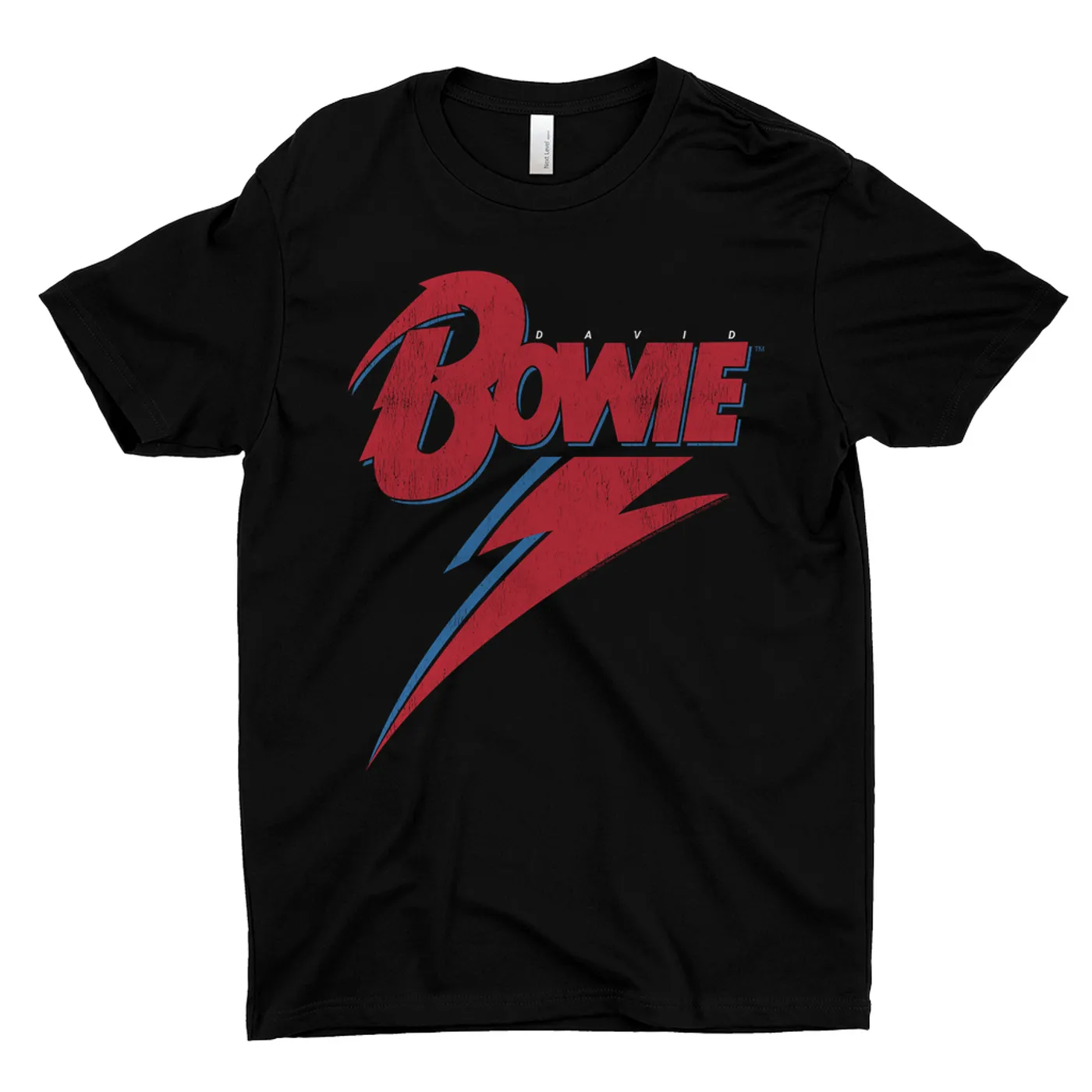 David Bowie T-Shirt | Contemporary Lightning Bolt Logo Distressed David Bowie Shirt