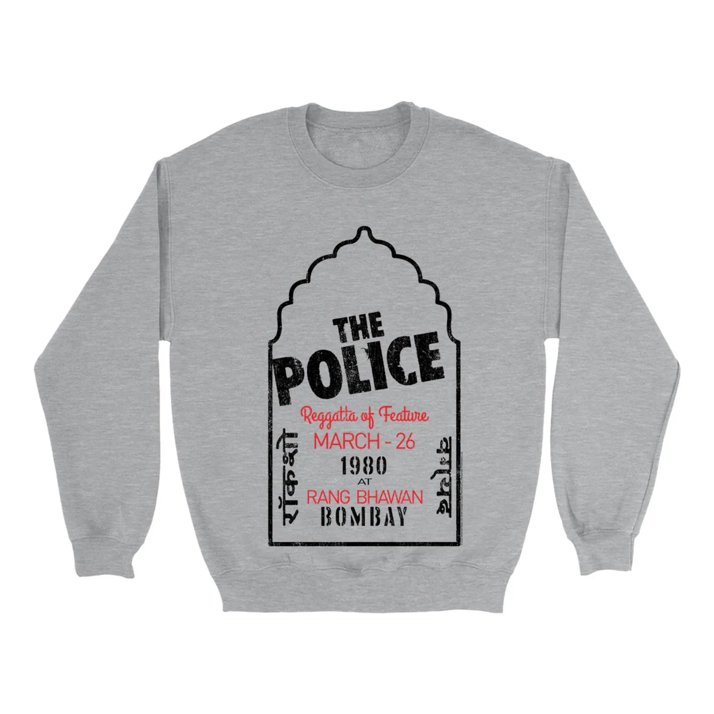The Police Sweatshirt | Bombay 1980 Concert The Police Sweatshirt