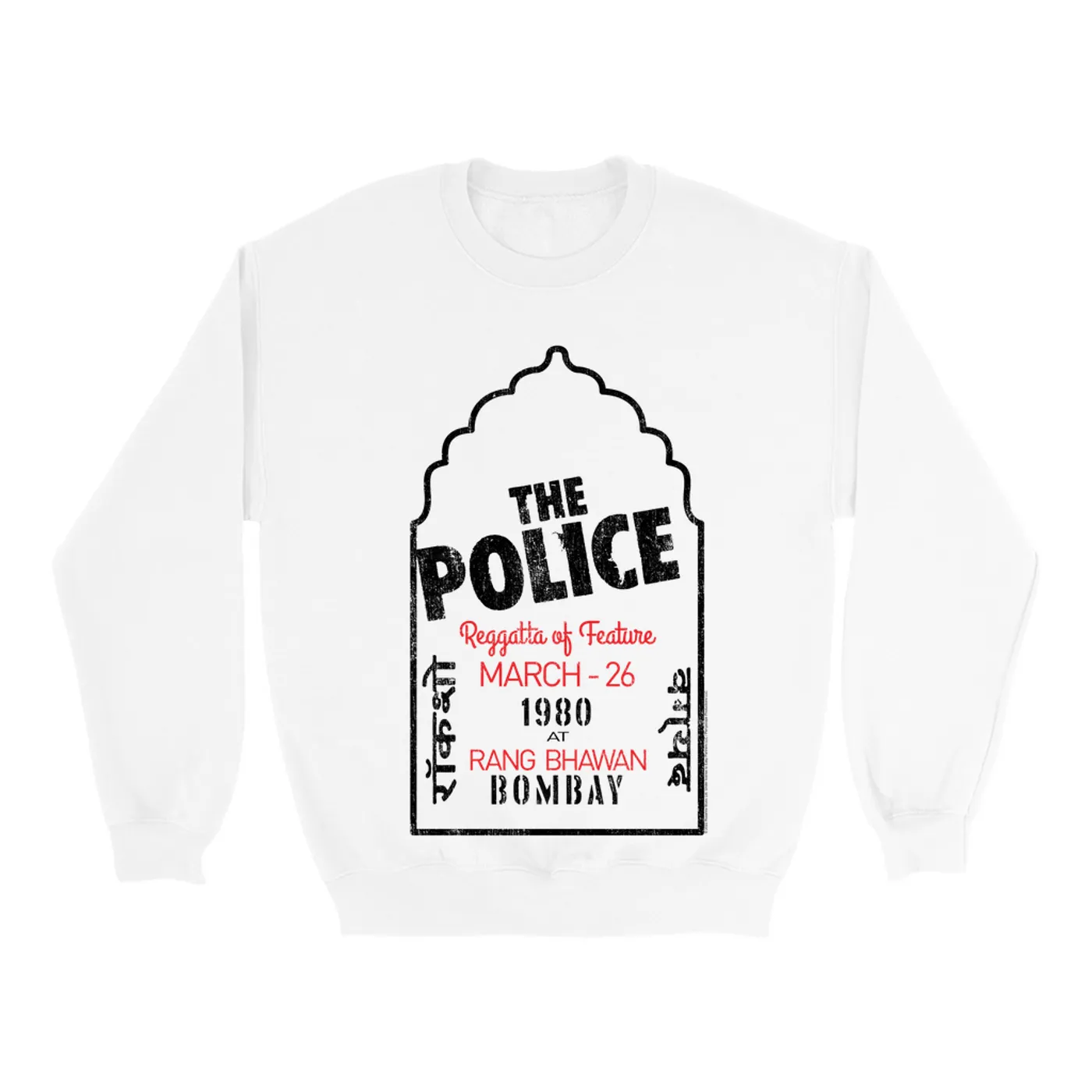 The Police Sweatshirt | Bombay 1980 Concert The Police Sweatshirt