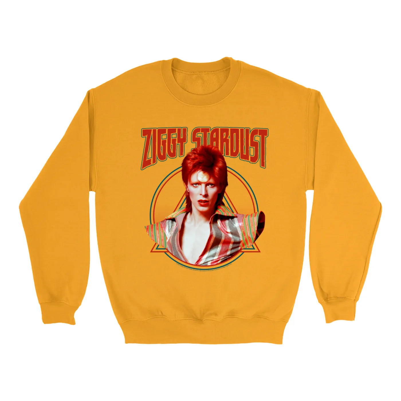David Bowie Bright Colored Sweatshirt | Featuring Ziggy Stardust David Bowie Sweatshirt