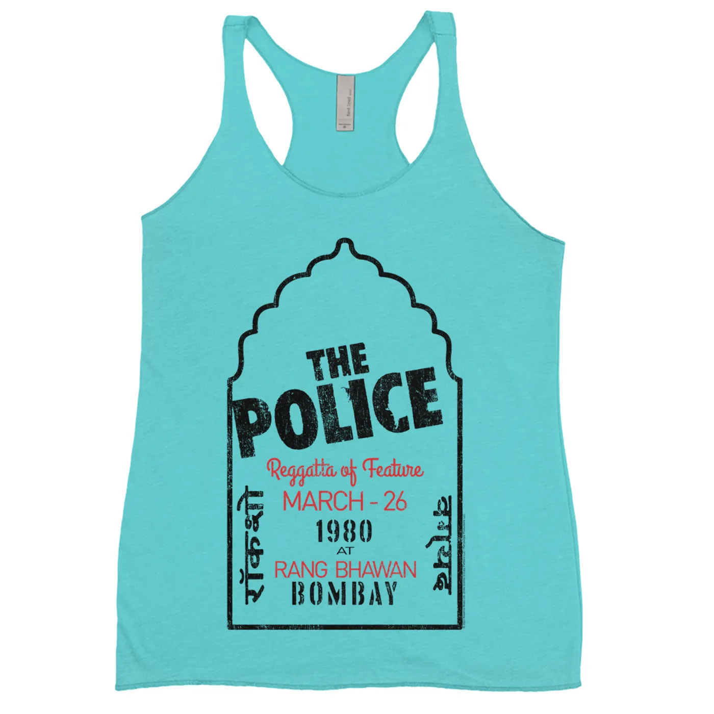 The Police Ladies' Tank Top | Bombay 1980 Concert The Police Shirt