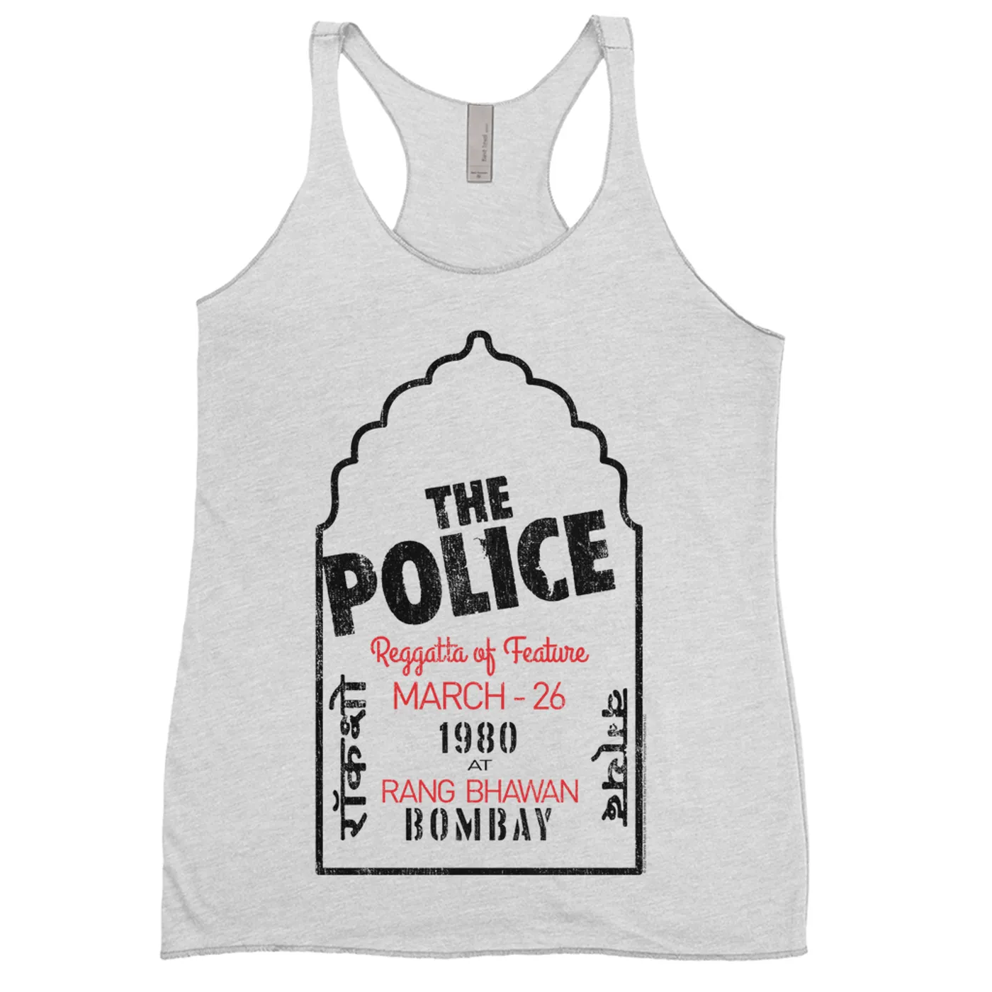 The Police Ladies' Tank Top | Bombay 1980 Concert The Police Shirt