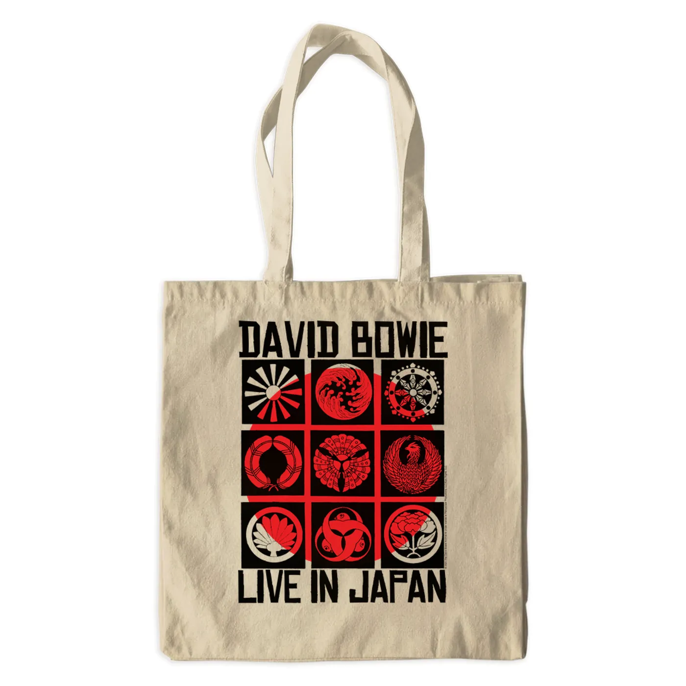 David Bowie Canvas Tote Bag | Live In Japan Concert Poster David Bowie Bag (Merchbar Exclusive)