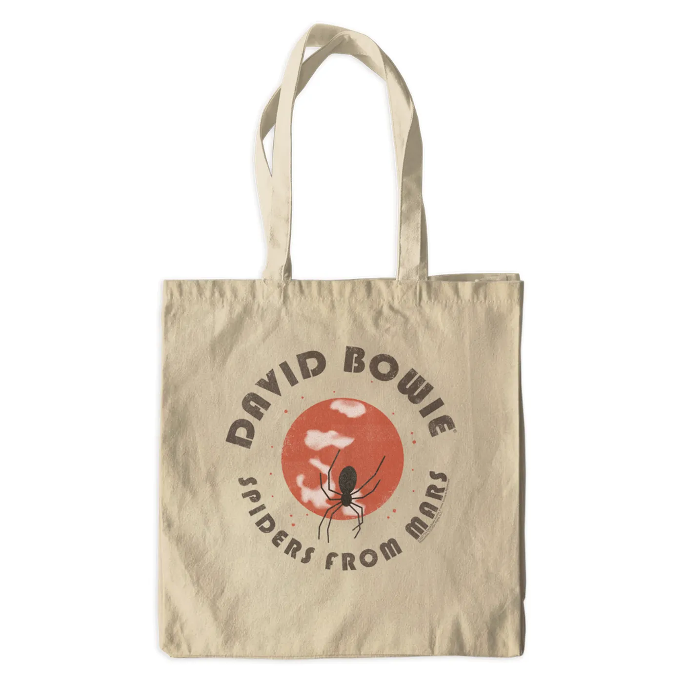 David Bowie Canvas Tote Bag | Spiders From Mars Design David Bowie Bag (Merchbar Exclusive)