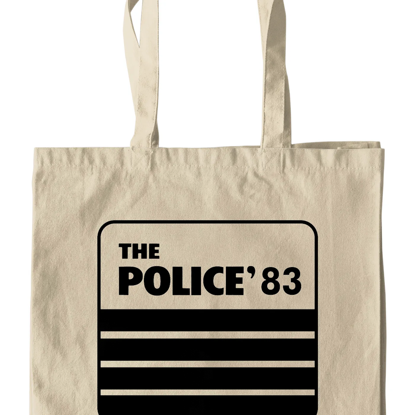 The Police Canvas Tote Bag | The Police 1983 Concert Tour The Police Bag (Merchbar Exclusive)