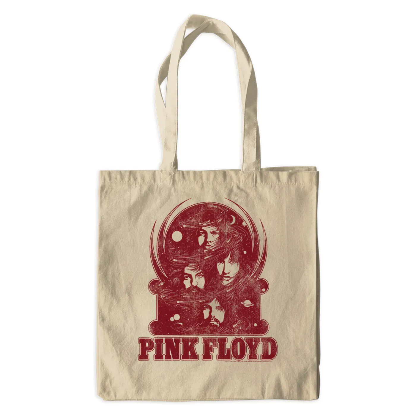 Pink Floyd Canvas Tote Bag | Universe Design Distressed Pink Floyd Bag