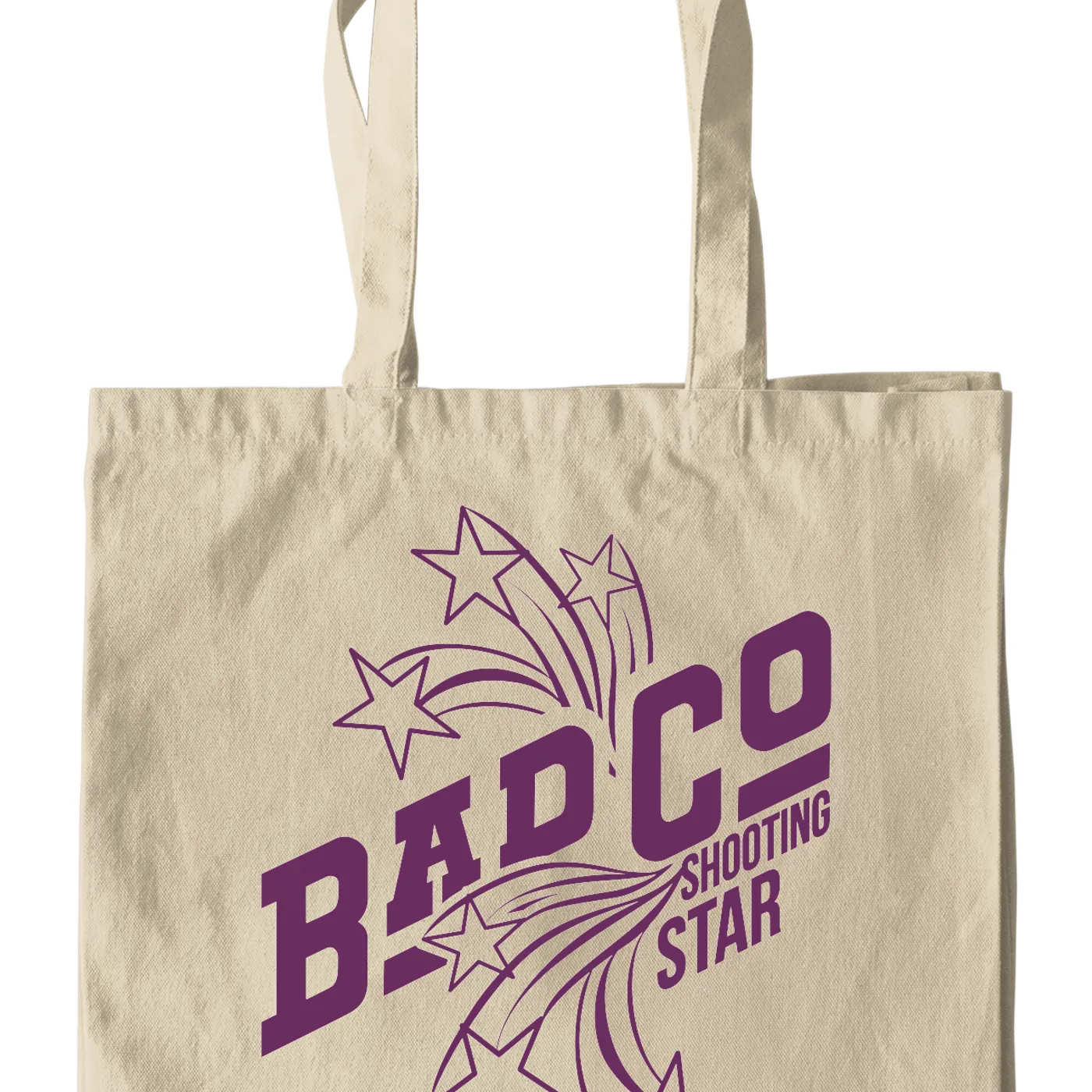 Bad Company Canvas Tote Bag | Shooting Star In Purple Bad Company Bag (Merchbar Exclusive)