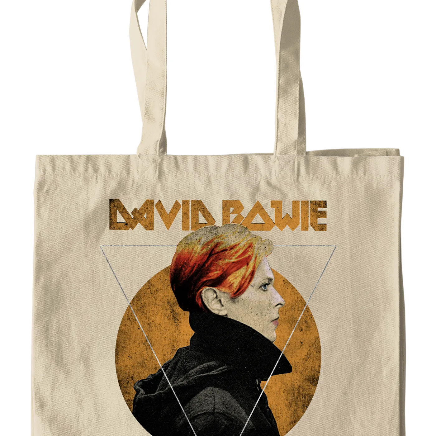 David Bowie Canvas Tote Bag | Low Album Art Design Distressed David Bowie Bag