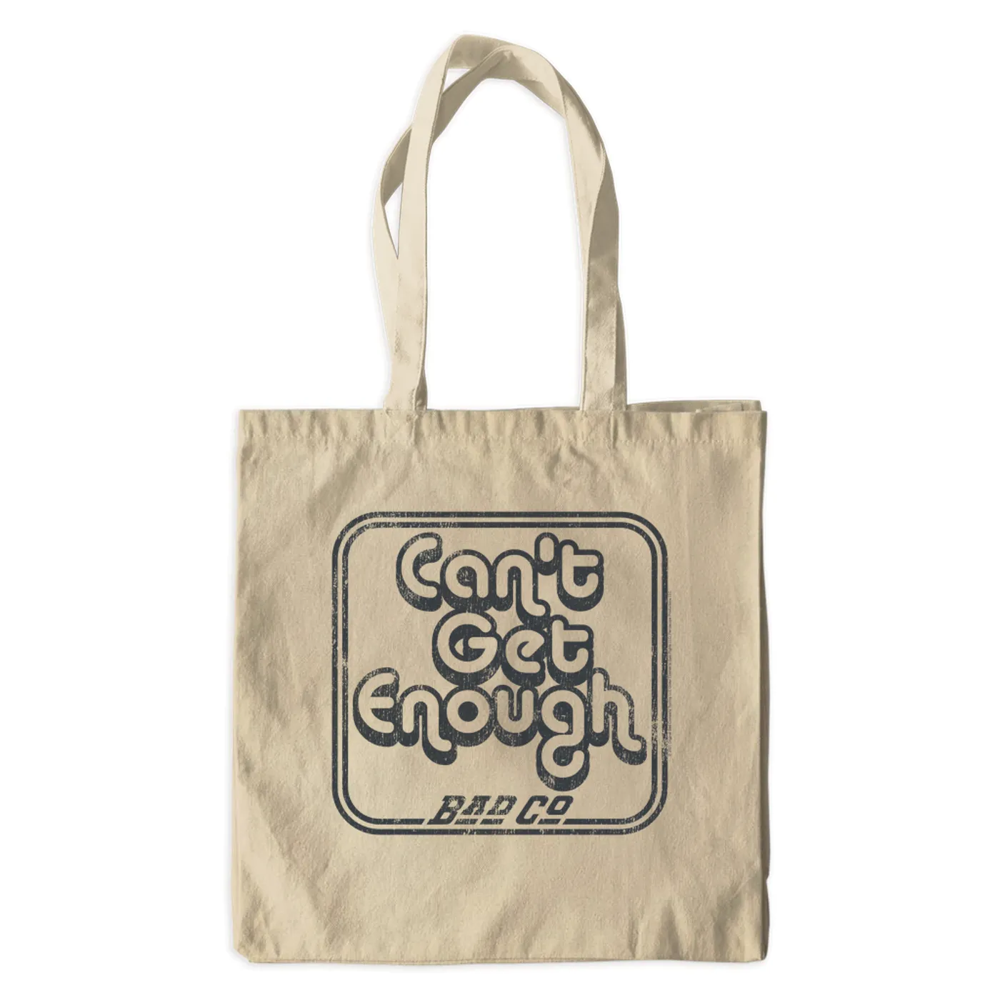 Bad Company Canvas Tote Bag | Can't Get Enough Logo Distressed Bad Company Bag (Merchbar Exclusive)