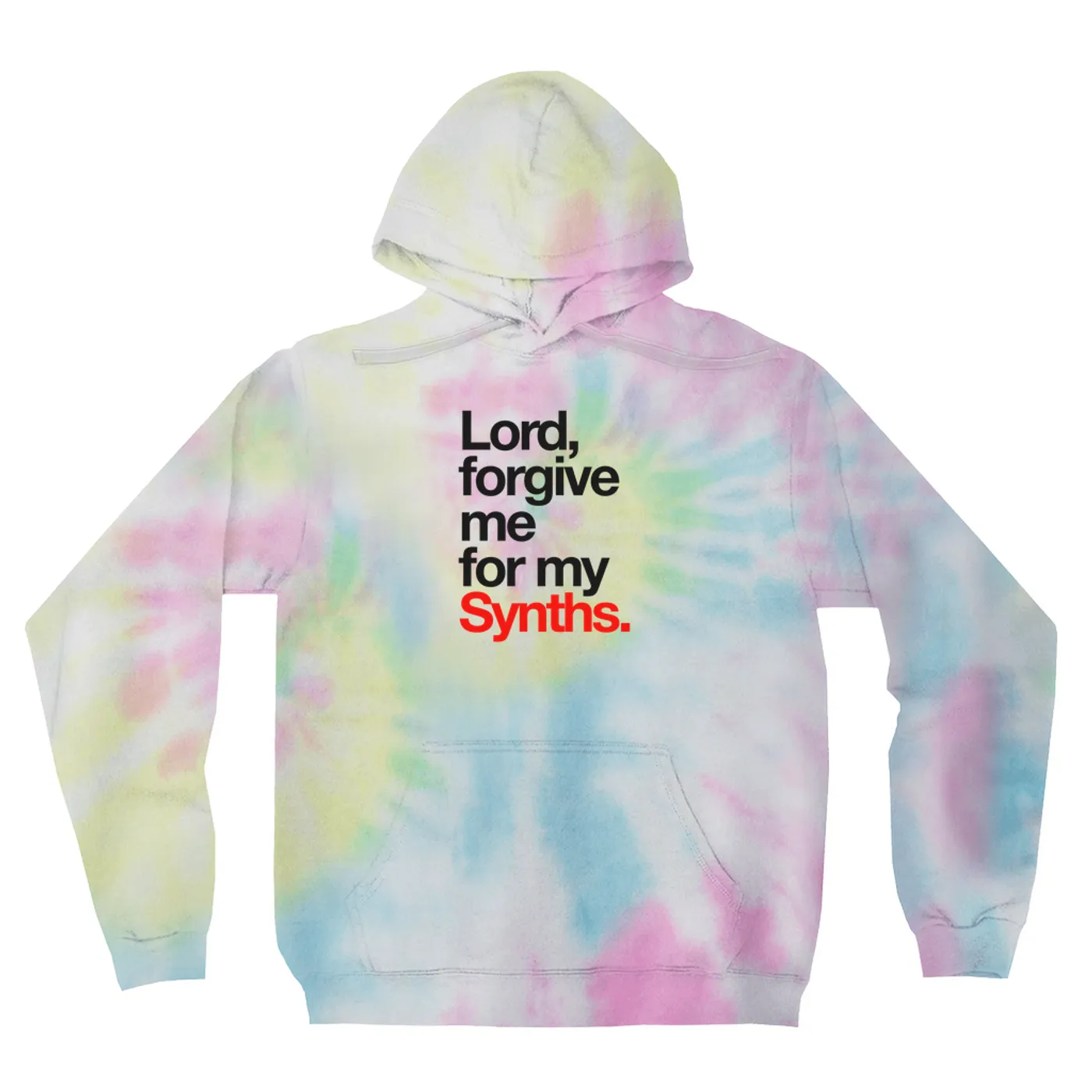 Merchbar Music Life Tie Dye Hoodie | Forgive Me For My Synths Merchbar Music Life Hoodie