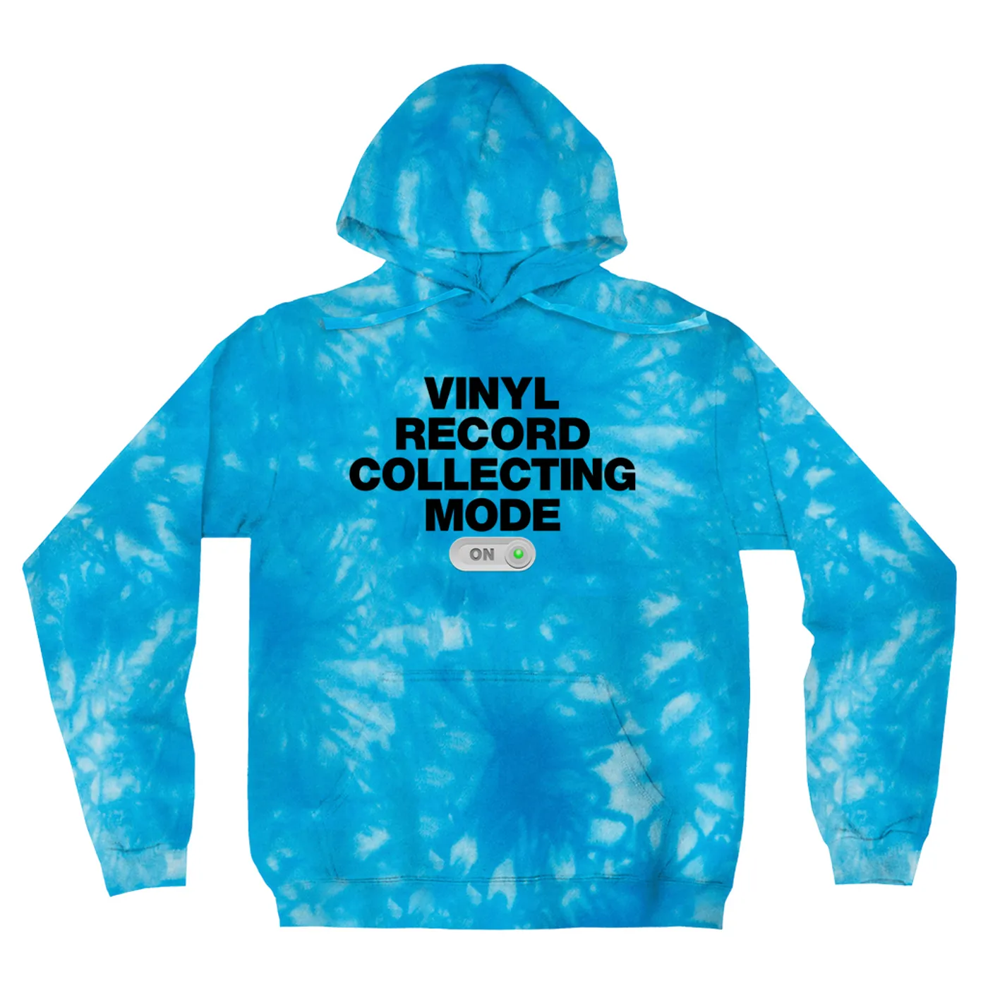 Merchbar Music Life Tie Dye Hoodie | Vinyl Record Collecting Mode On Merchbar Music Life Hoodie