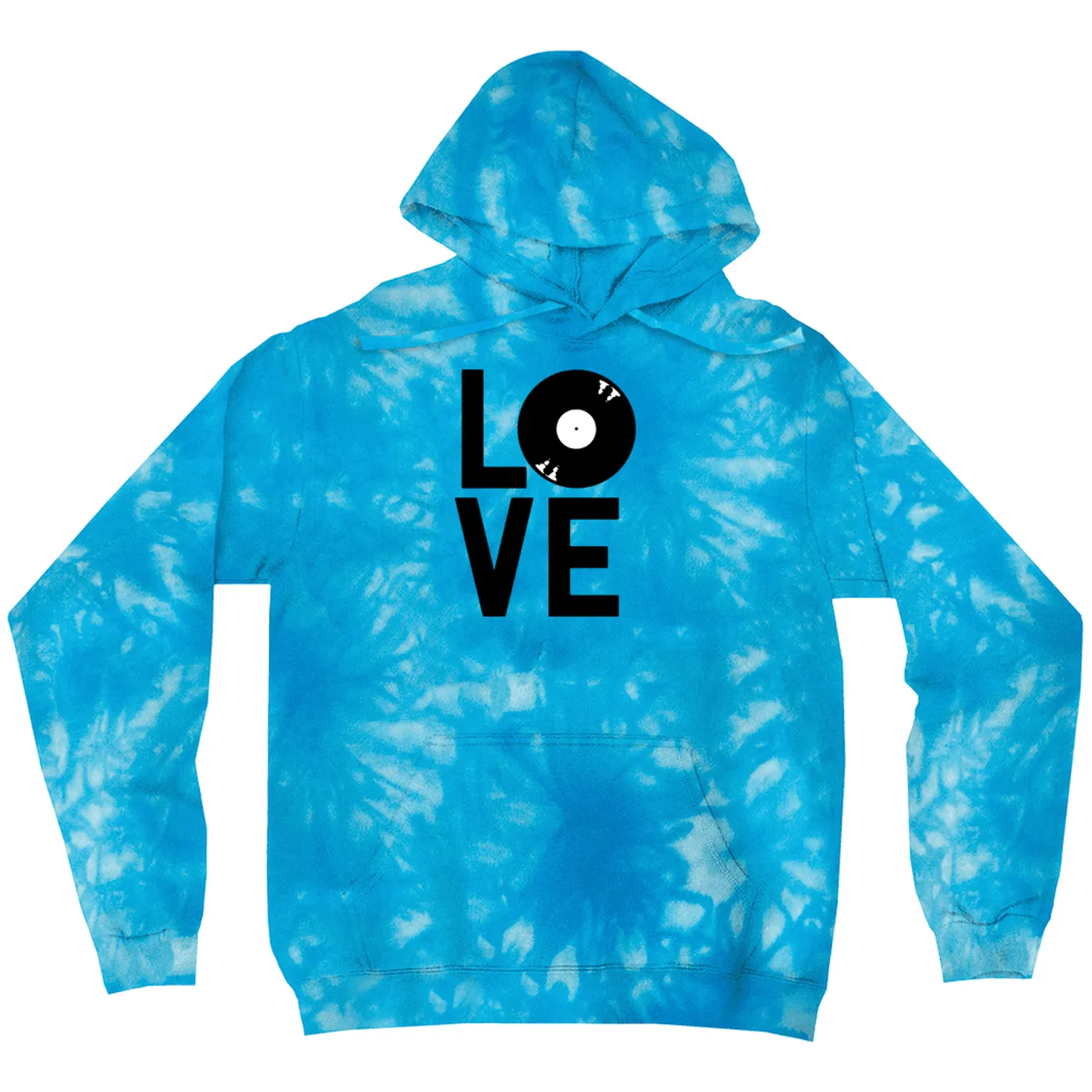 Merchbar Music Life Tie Dye Hoodie | Love Is Vinyl Merchbar Music Life Hoodie