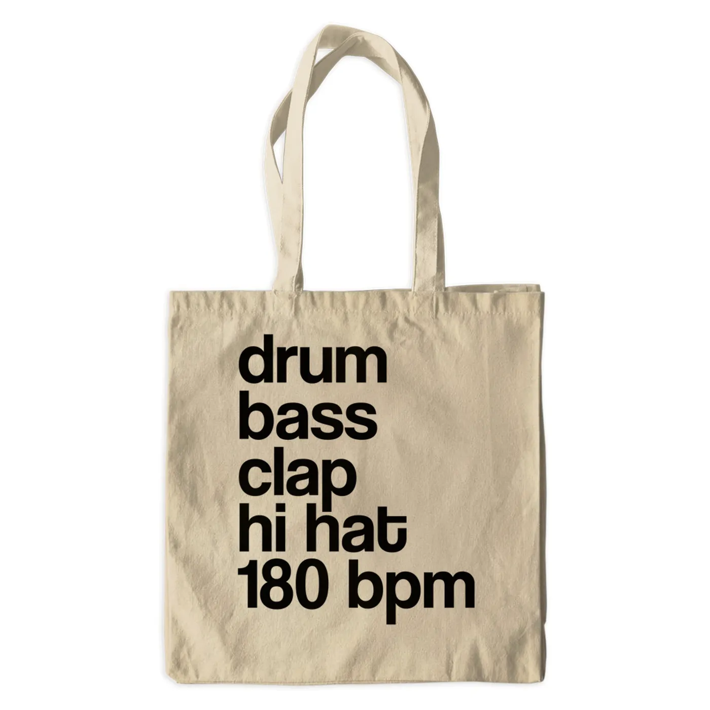 Merchbar Music Life Canvas Tote Bag | Drum Bass Clap Merchbar Music Life Canvas Tote