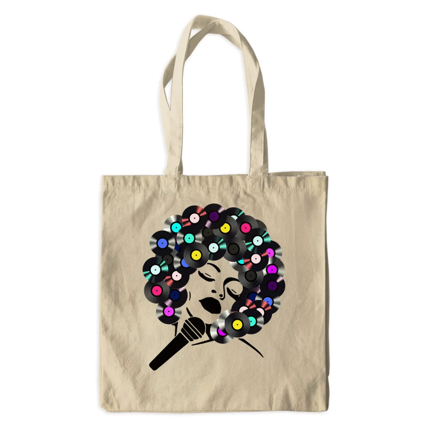Merchbar Music Life Canvas Tote Bag | The Soul Of Vinyl Merchbar Music Life Canvas Tote