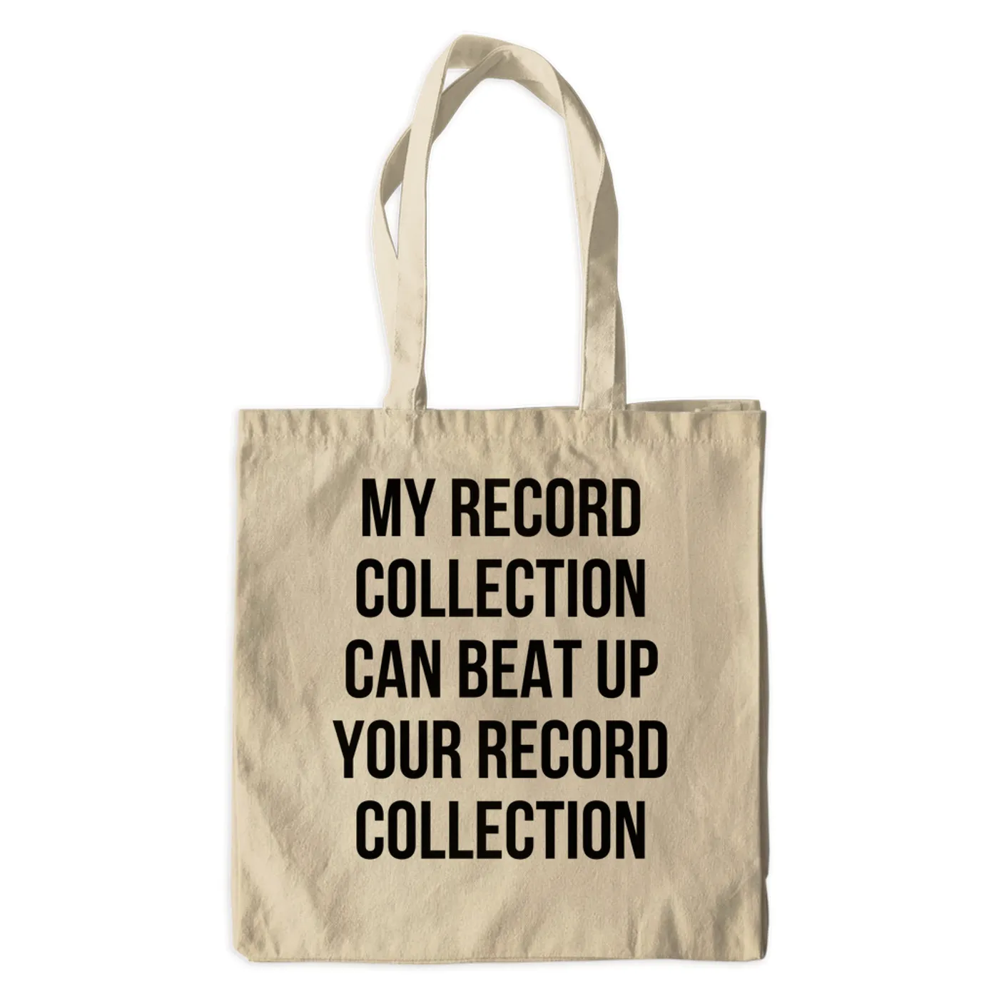 Merchbar Music Life Canvas Tote Bag | Record Collection Bully Merchbar Music Life Canvas Tote