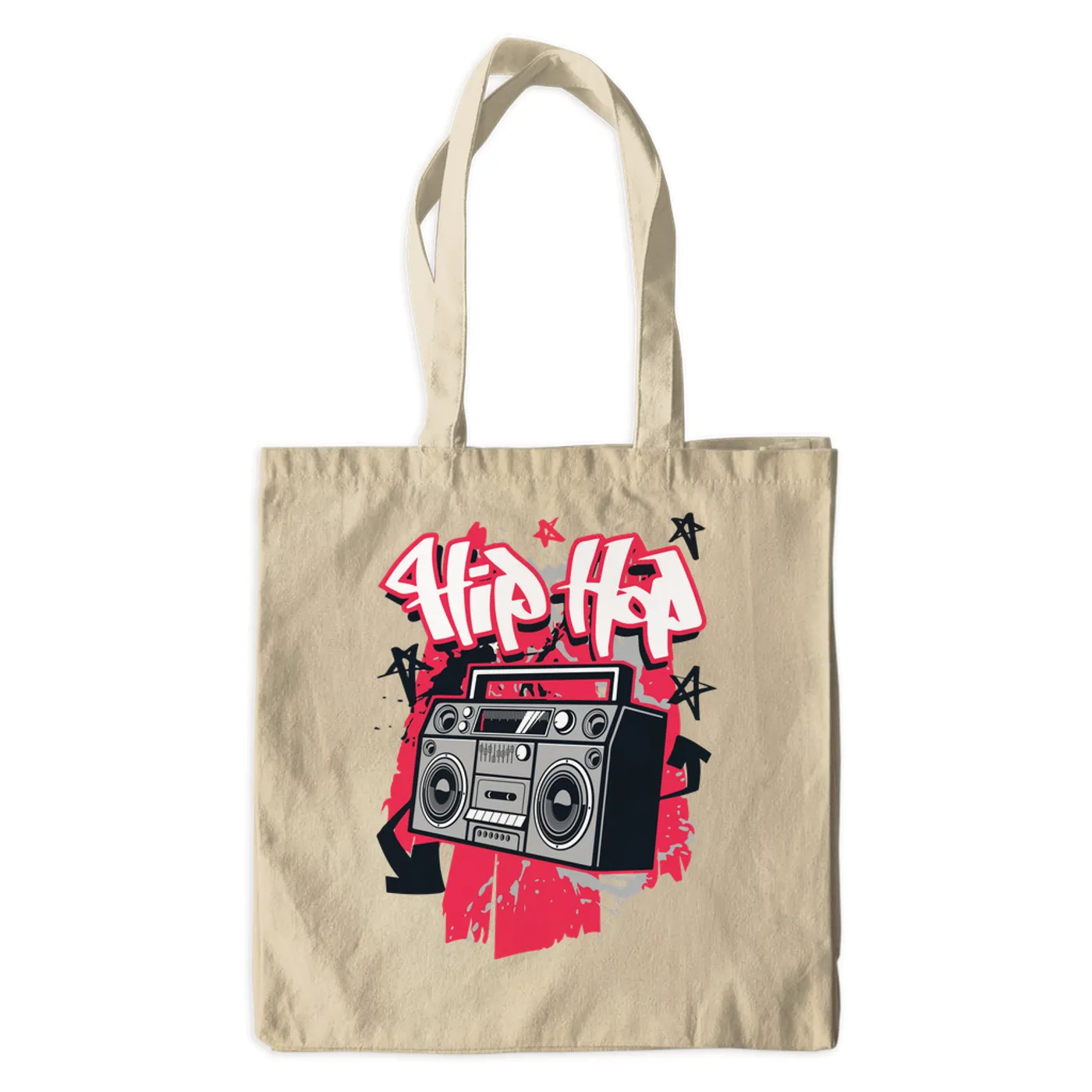 Merchbar Music Life Canvas Tote Bag | Hip Hop Life Merchbar Music Life Canvas Tote