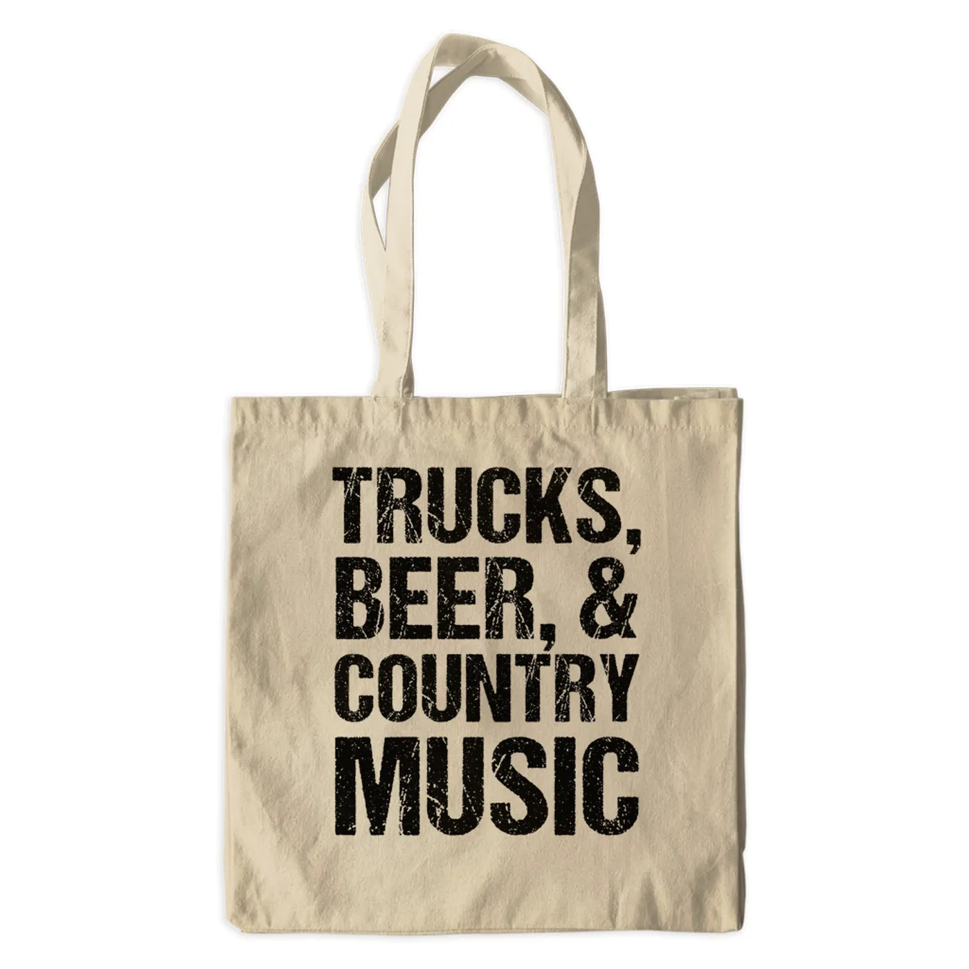 Merchbar Music Life Canvas Tote Bag | Trucks, Beer, Country Music Merchbar Music Life Canvas Tote