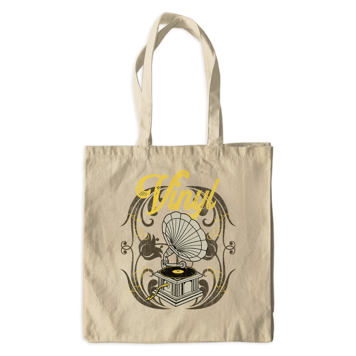Merchbar Music Life Canvas Tote Bag | Only Vintage Vinyl Merchbar Music Life Canvas Tote