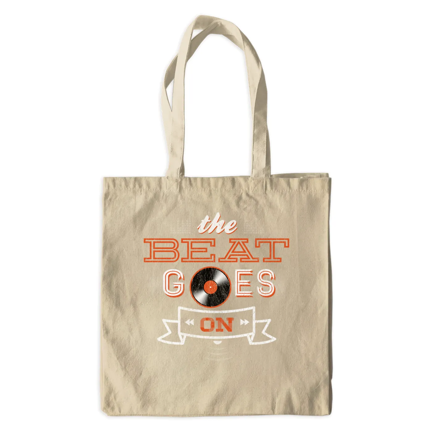 Merchbar Music Life Canvas Tote Bag | The Beat Goes On Merchbar Music Life Canvas Tote
