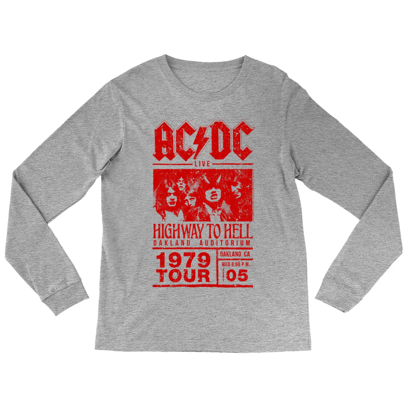 AC/DC Long Sleeve Shirt | Highway To Hell Oakland Concert ACDC Shirt