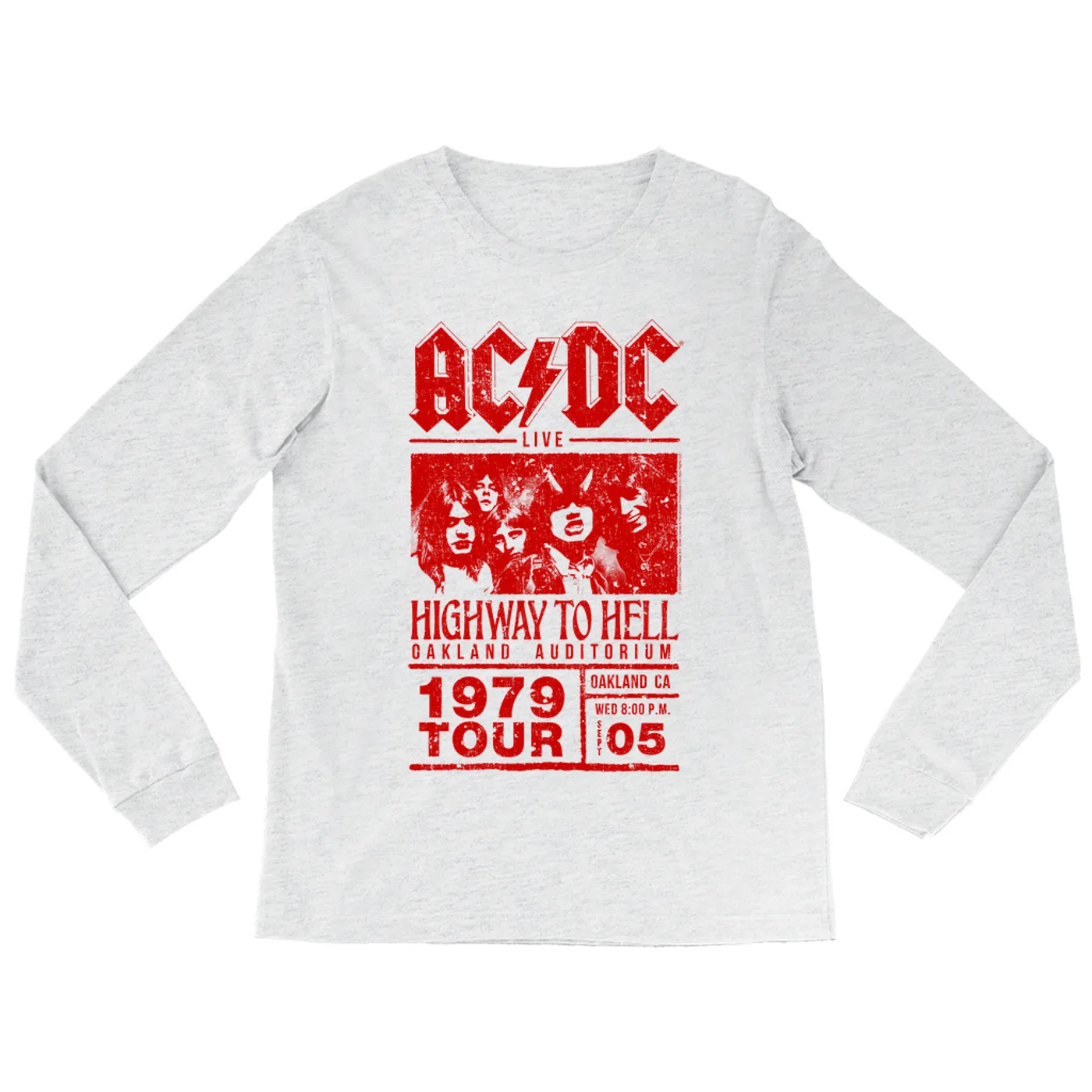 AC/DC Long Sleeve Shirt | Highway To Hell Oakland Concert ACDC Shirt