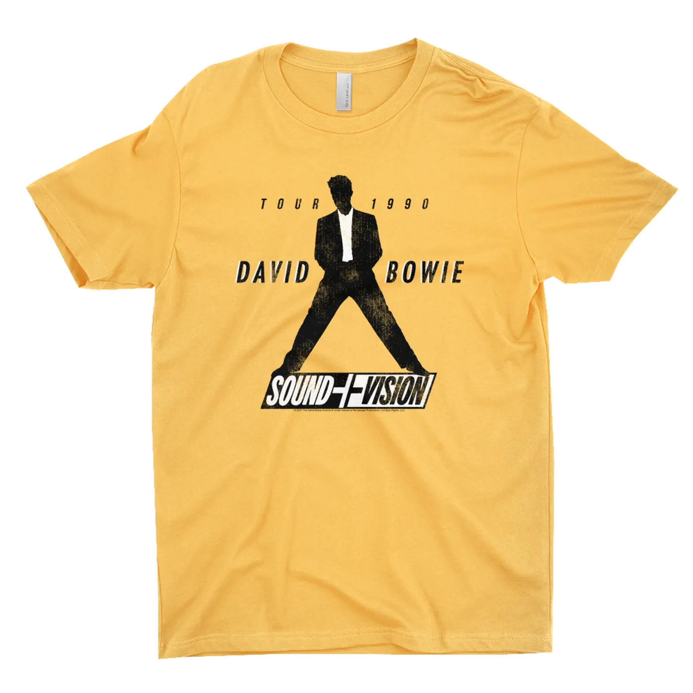David Bowie T-Shirt | 1990 Sound + Vision Tour Logo Image David Bowie Shirt