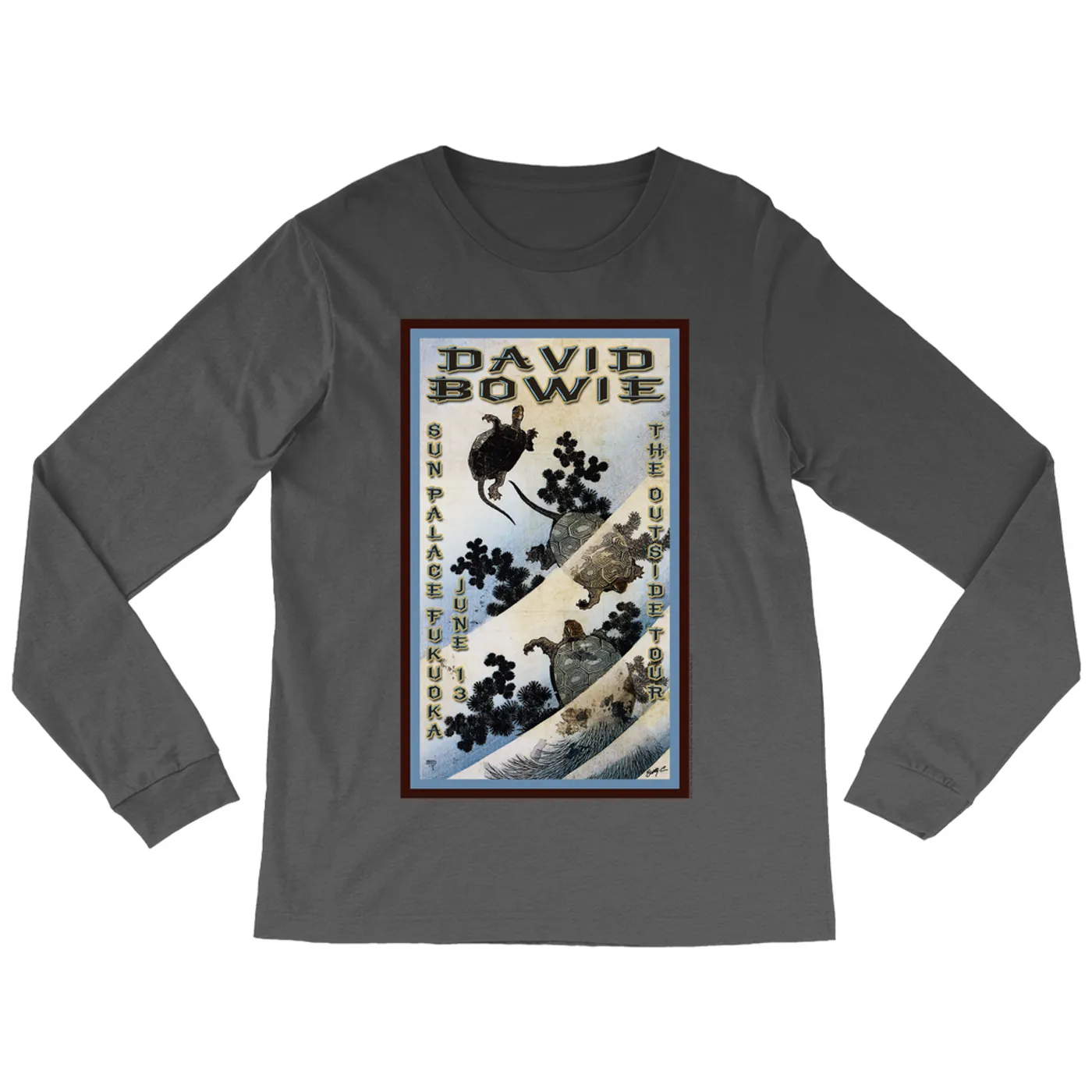 David Bowie Long Sleeve Shirt | The Outside Tour Japan Concert Poster David Bowie Shirt