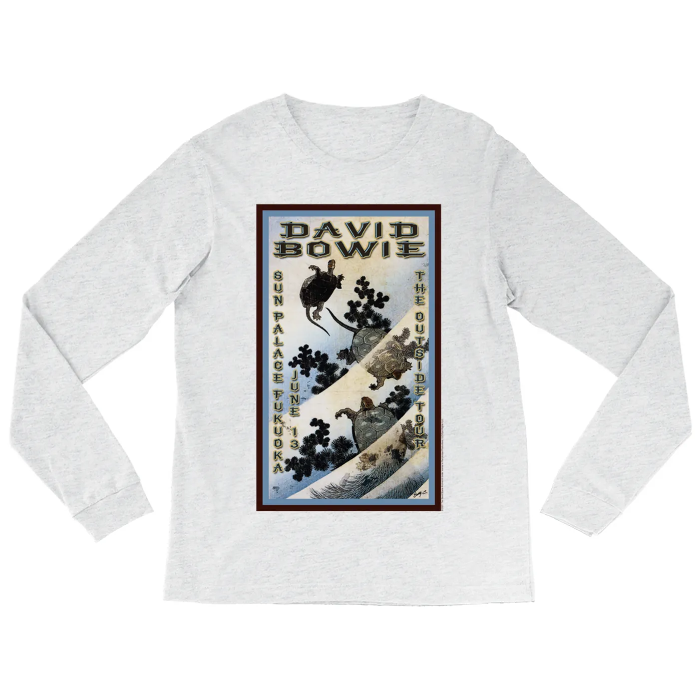 David Bowie Long Sleeve Shirt | The Outside Tour Japan Concert Poster David Bowie Shirt
