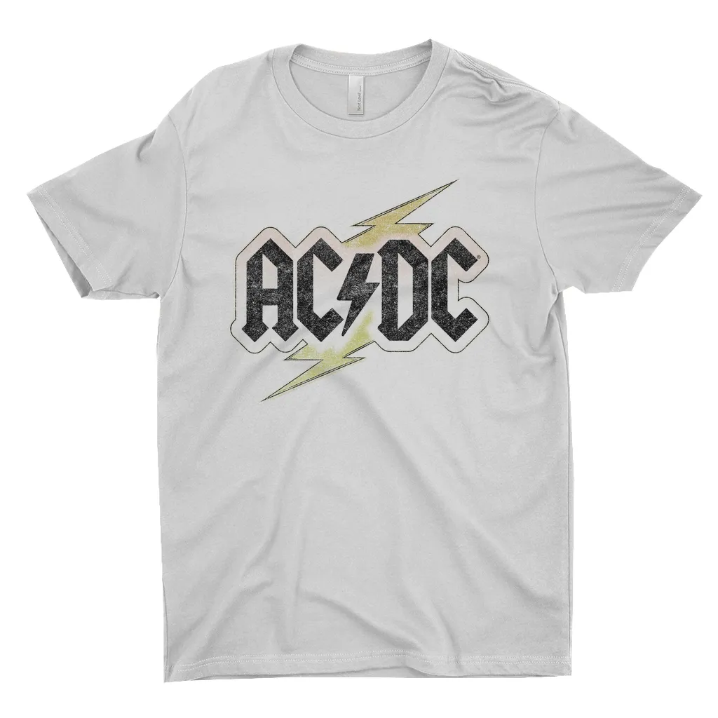T-Shirt | Gold Bolt Logo Distressed Shirt