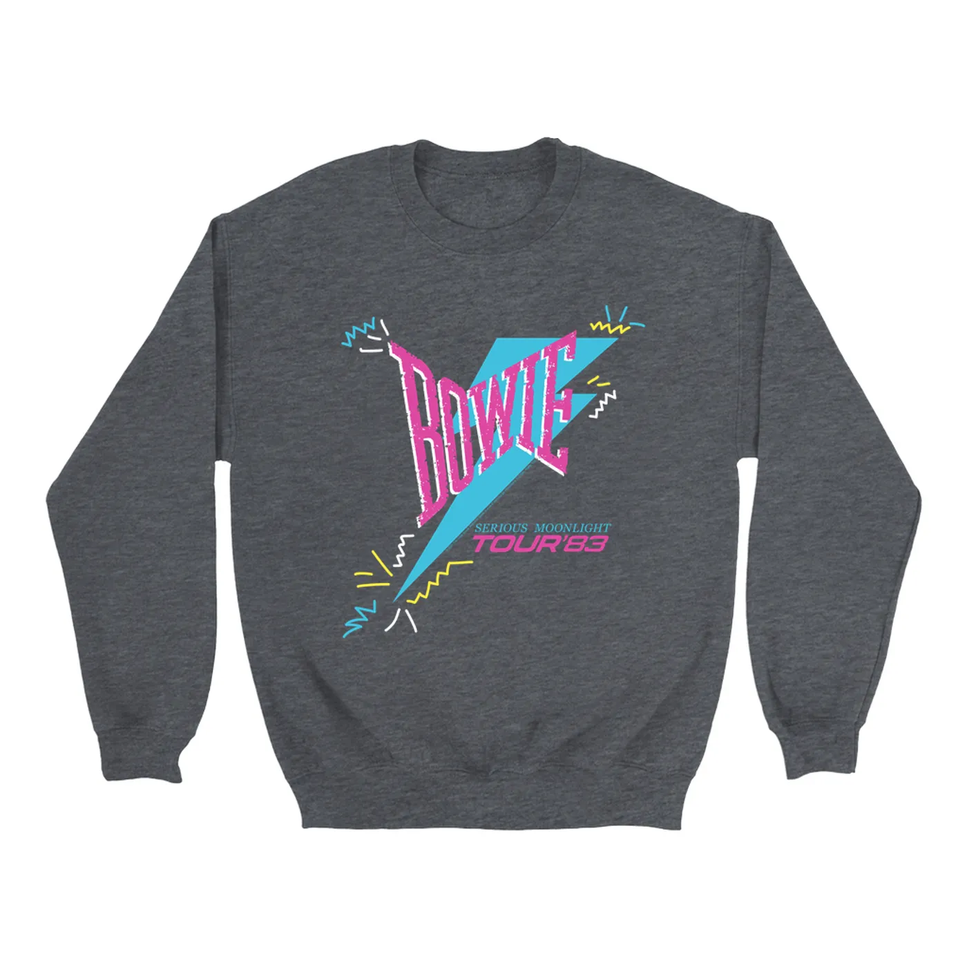David Bowie Sweatshirt | Serious Moonlight Party Image David Bowie Sweatshirt (Merchbar Exclusive)