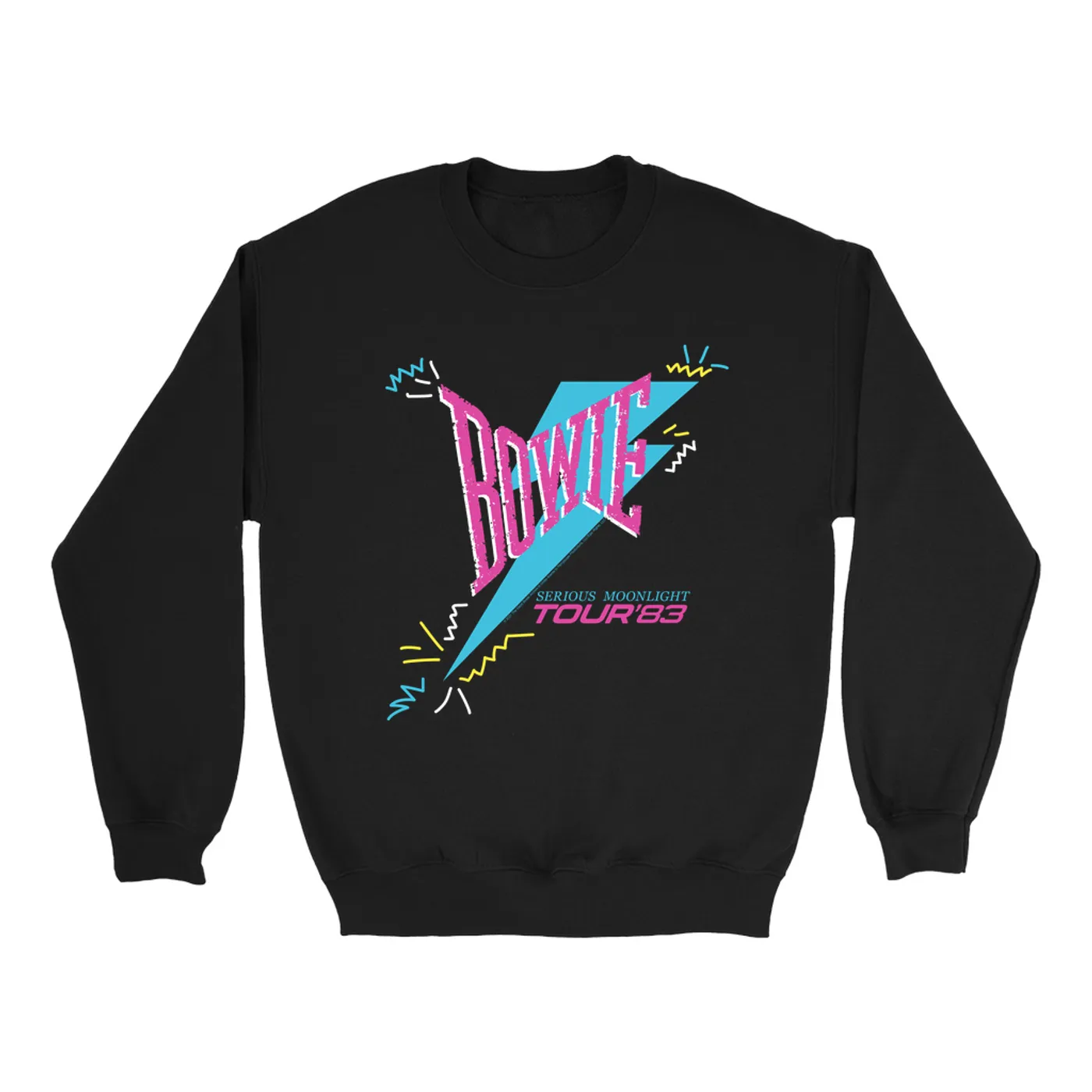 David Bowie Sweatshirt | Serious Moonlight Party Image David Bowie Sweatshirt (Merchbar Exclusive)