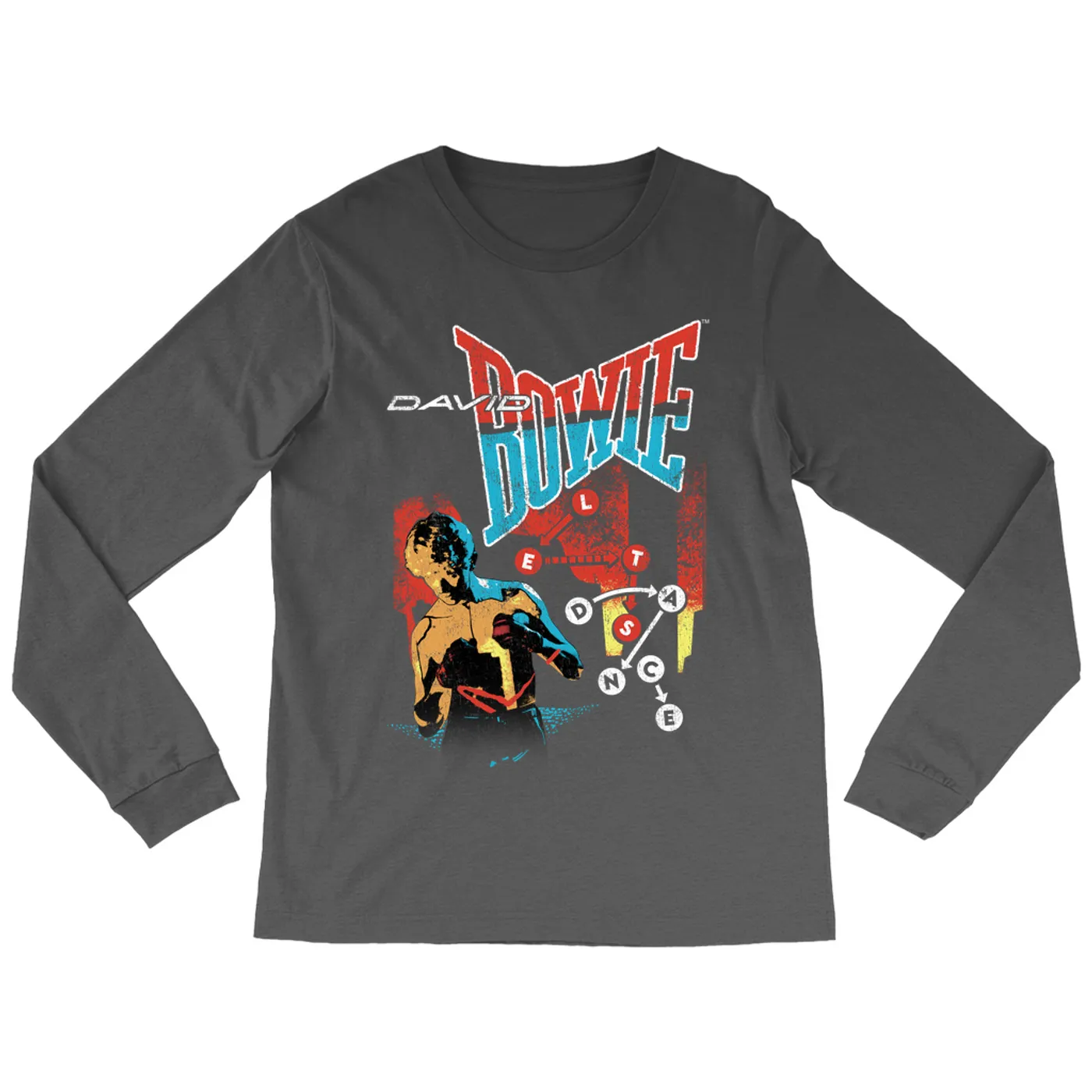 David Bowie Long Sleeve Shirt | Let's Dance Tour Image David Bowie Shirt