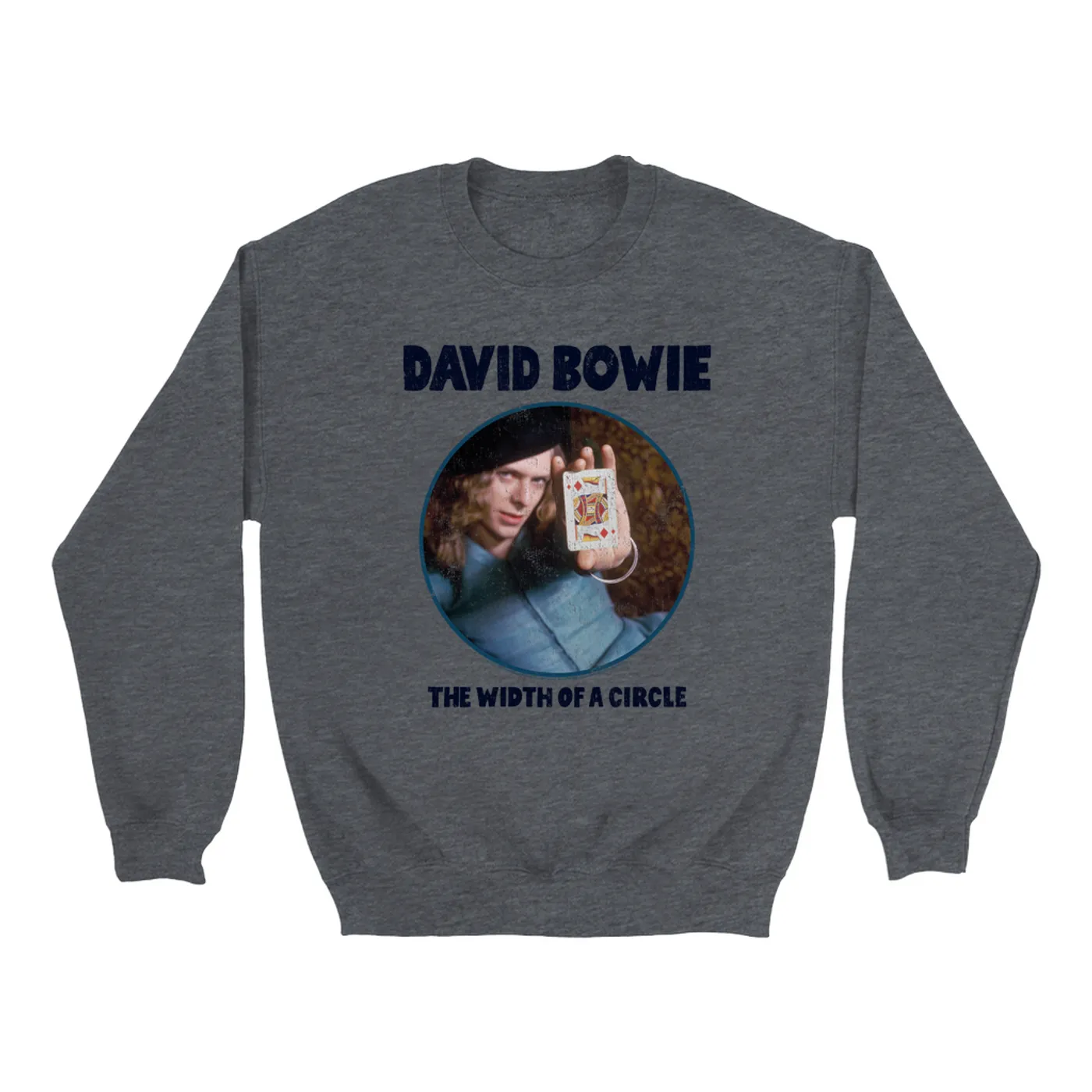 David Bowie Sweatshirt | The Width Of A Circle Album Image Distressed David Bowie Sweatshirt