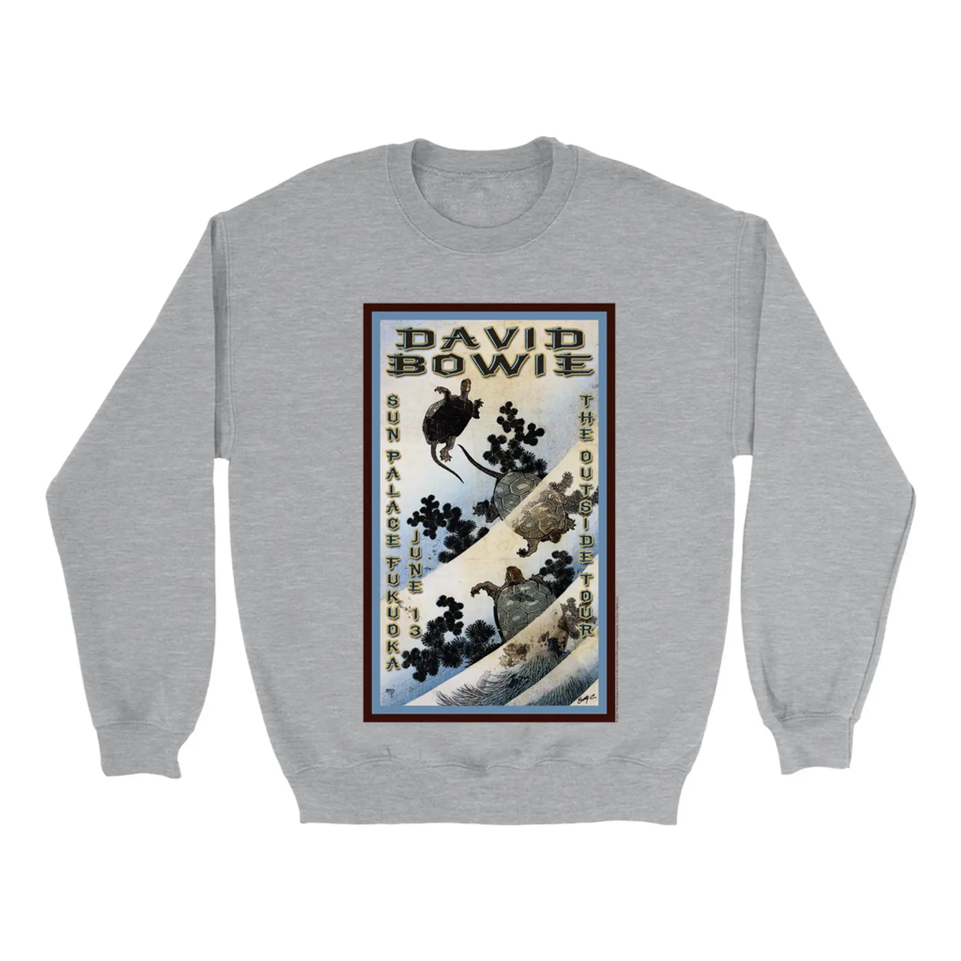 David Bowie Sweatshirt | The Outside Tour Japan Concert Poster David Bowie Sweatshirt