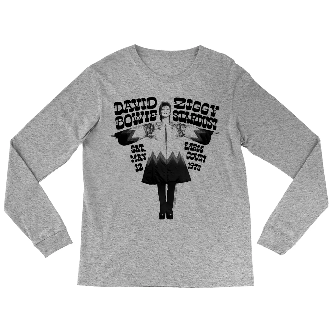 David Bowie Long Sleeve Shirt | 1973 Earl's Court Promotion David Bowie Shirt (Merchbar Exclusive)
