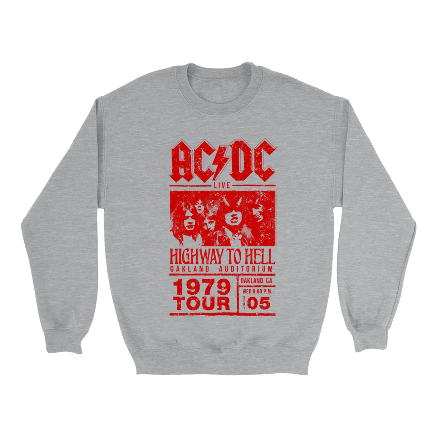 AC/DC Sweatshirt | Highway To Hell Oakland Concert ACDC Sweatshirt