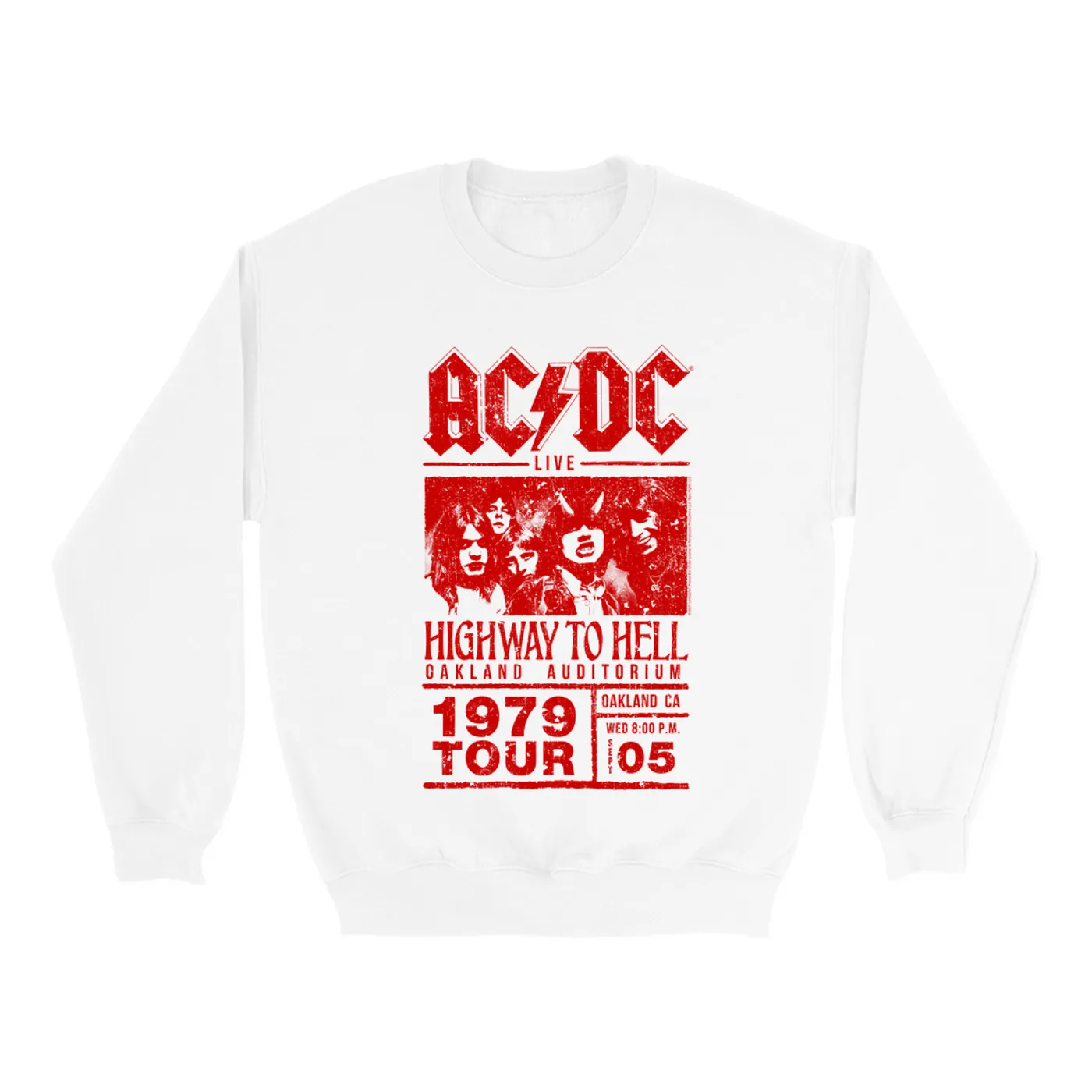 AC/DC Sweatshirt | Highway To Hell Oakland Concert ACDC Sweatshirt