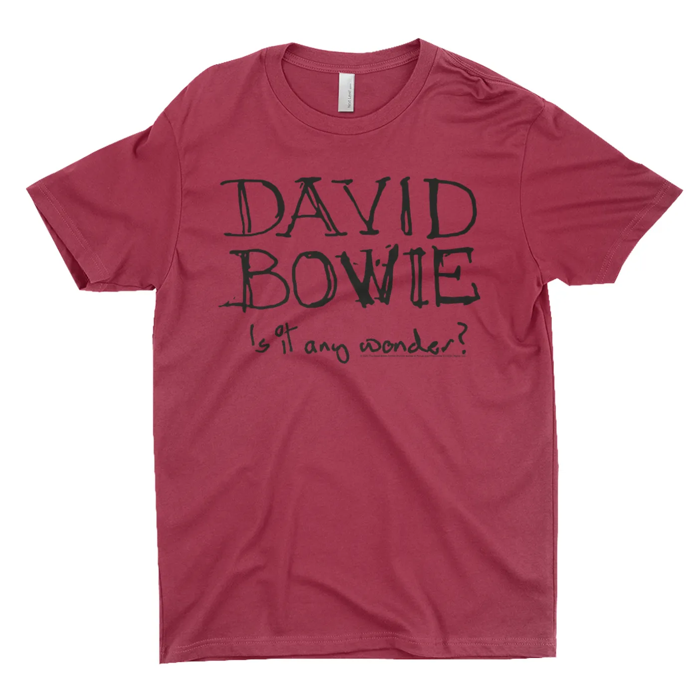 David Bowie T-Shirt | Is It Any Wonder? Script Logo David Bowie Shirt