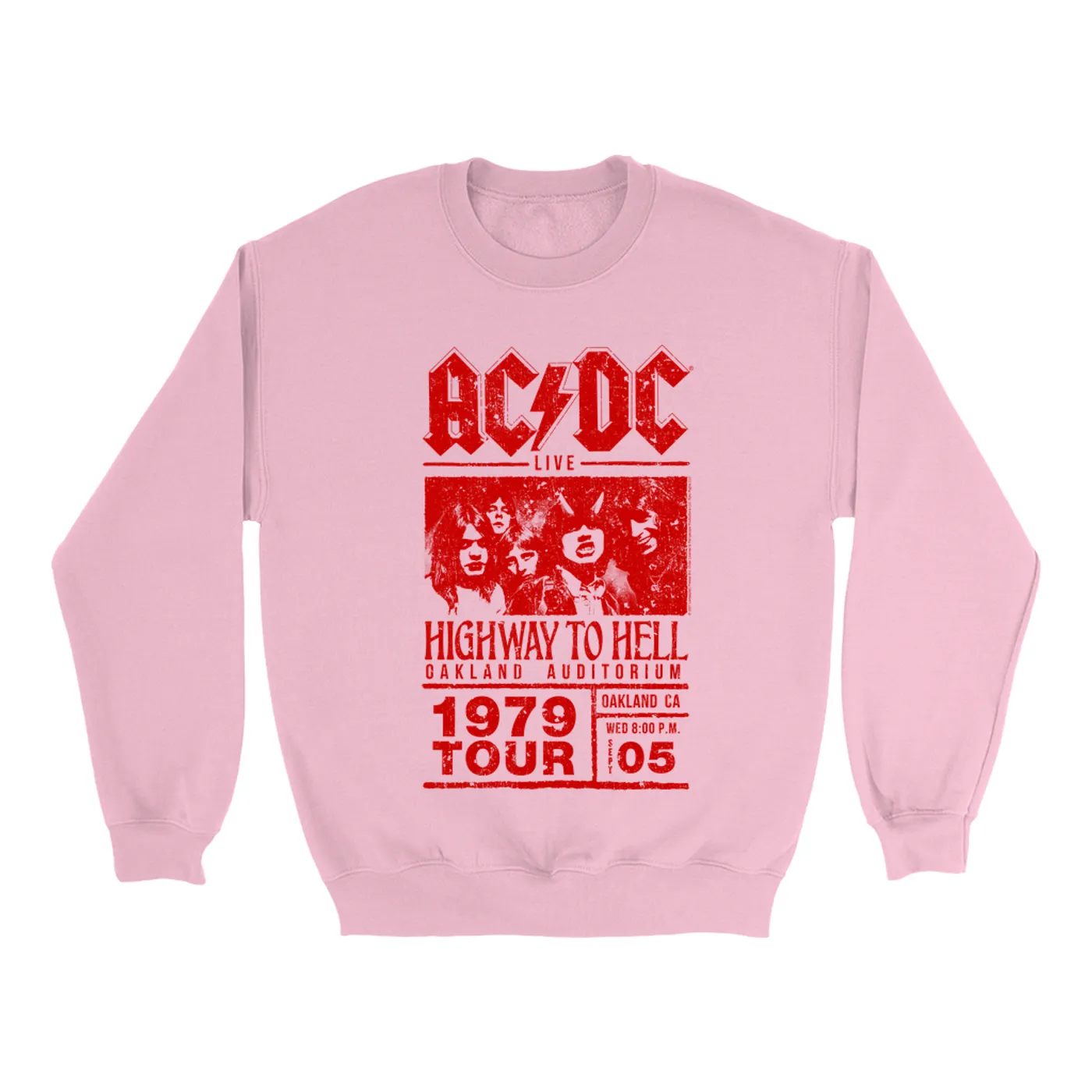 AC/DC Bright Colored Sweatshirt | Highway To Hell Oakland Concert ACDC Sweatshirt