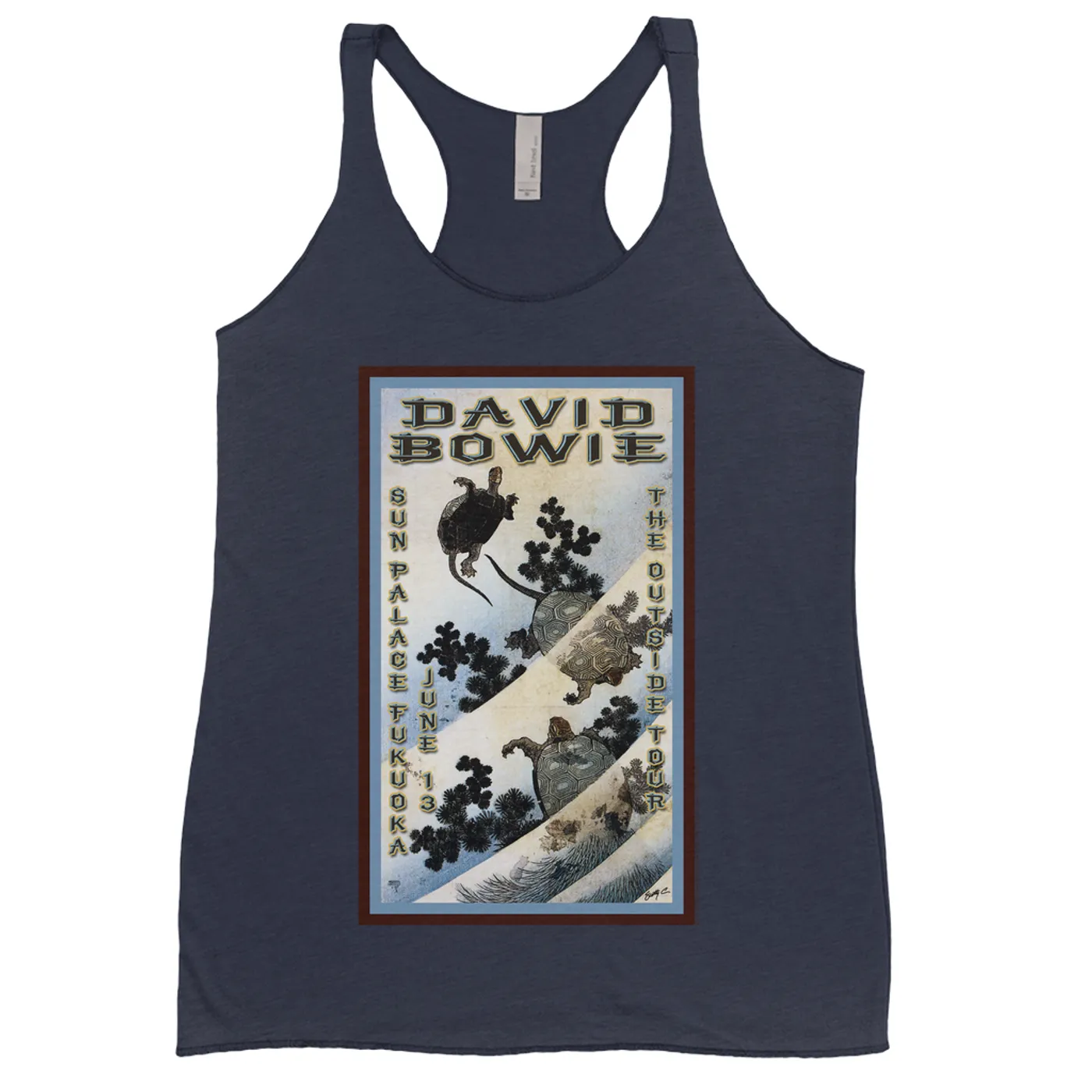 David Bowie Ladies' Tank Top | The Outside Tour Japan Concert Poster David Bowie Shirt