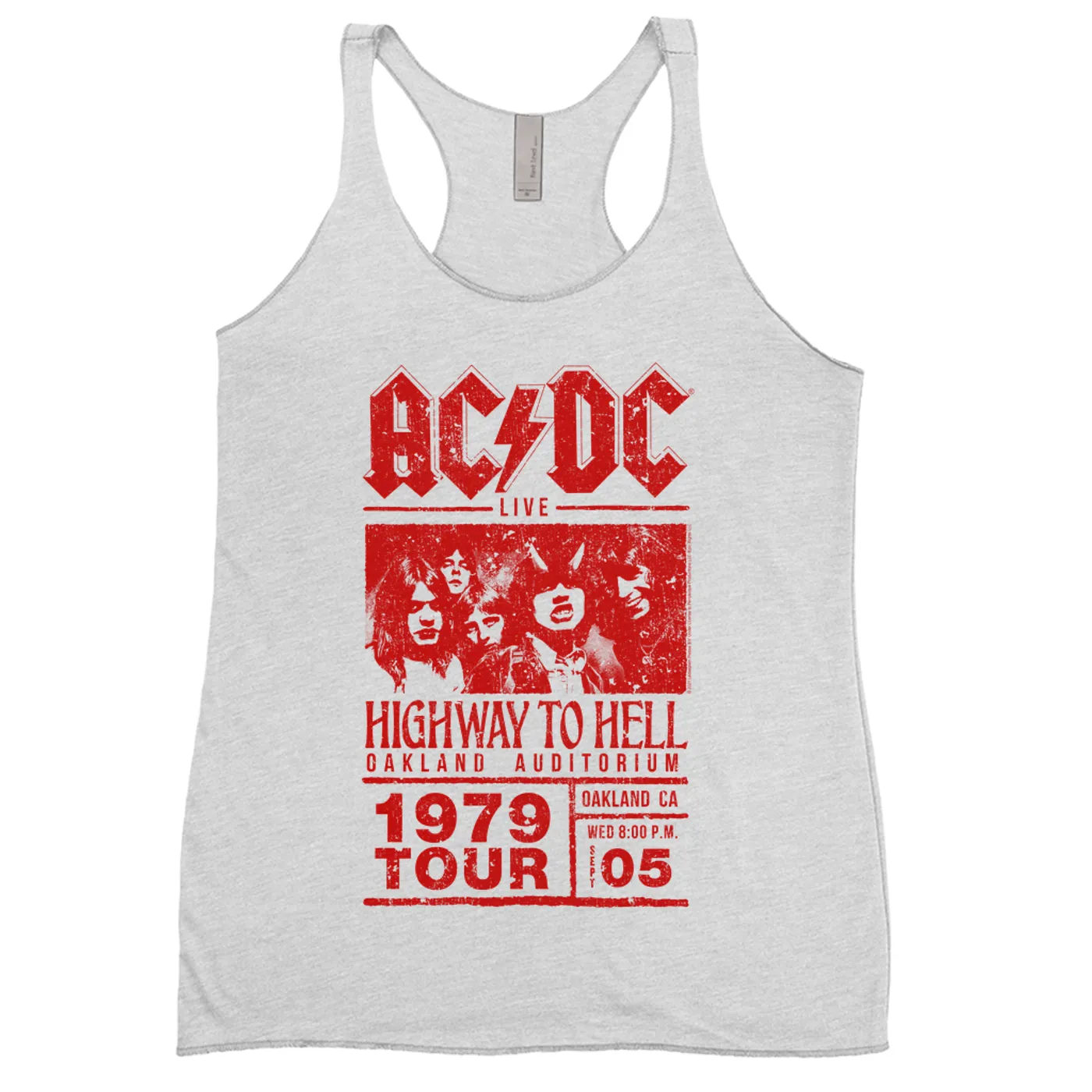 AC/DC Ladies' Tank Top | Highway To Hell Oakland Concert ACDC Shirt