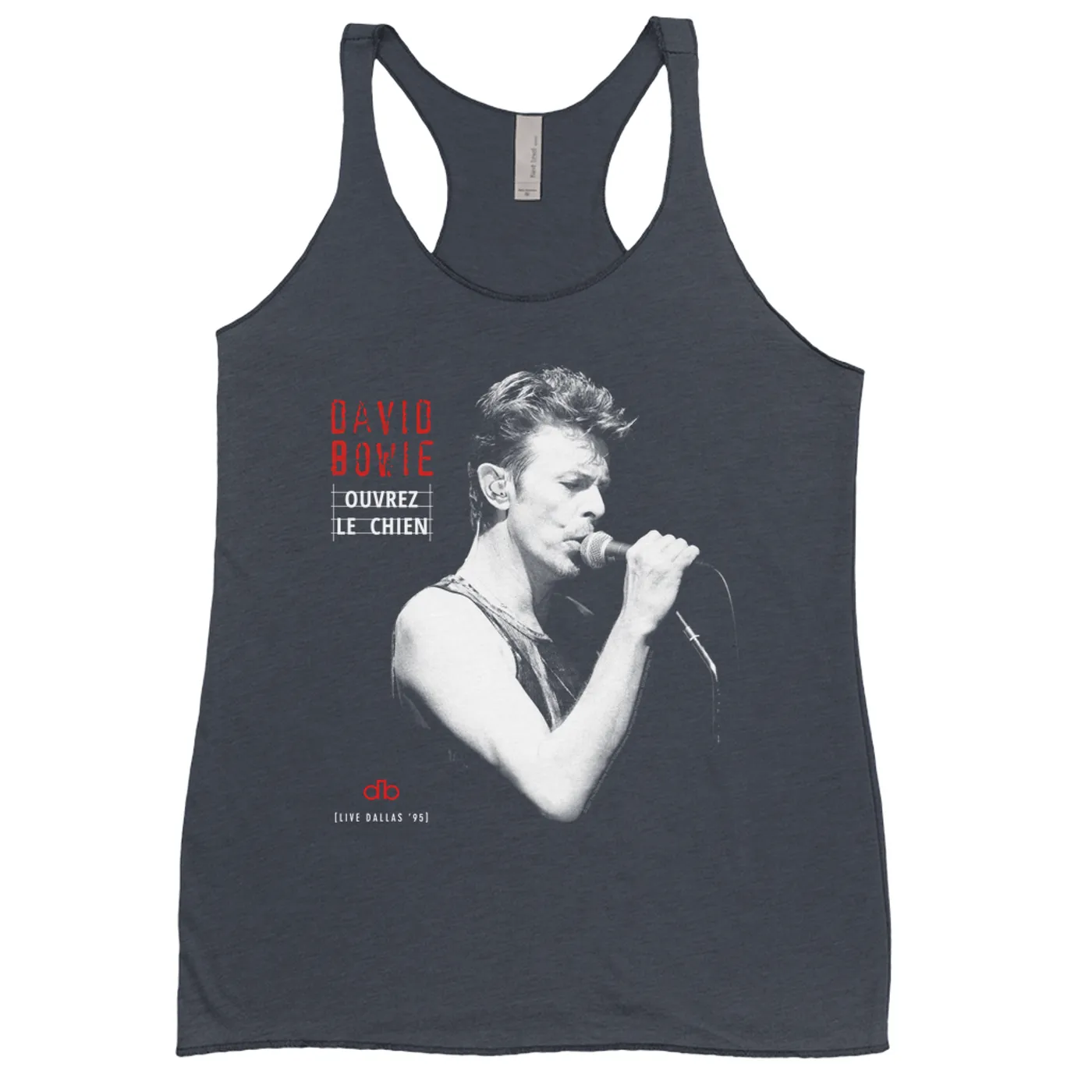David Bowie Ladies' Tank Top | Ouvrez Le Chien Dallas 1995 David Bowie Shirt