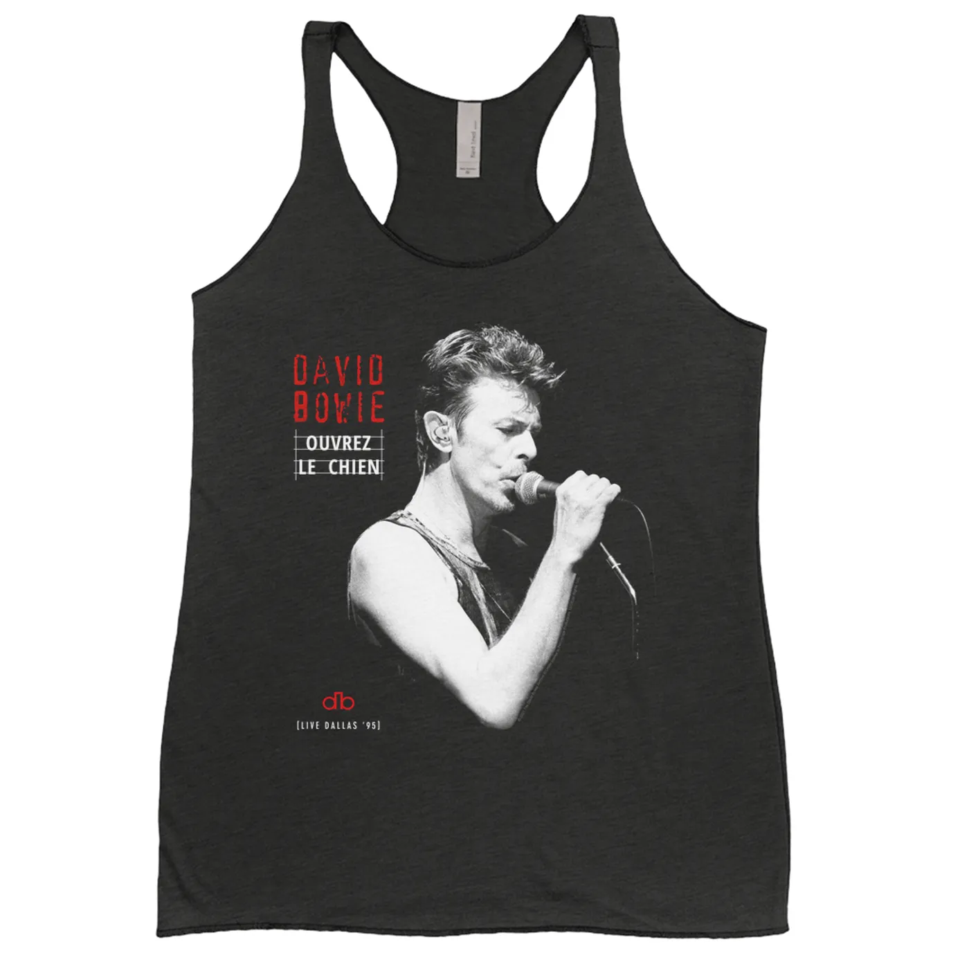 David Bowie Ladies' Tank Top | Ouvrez Le Chien Dallas 1995 David Bowie Shirt