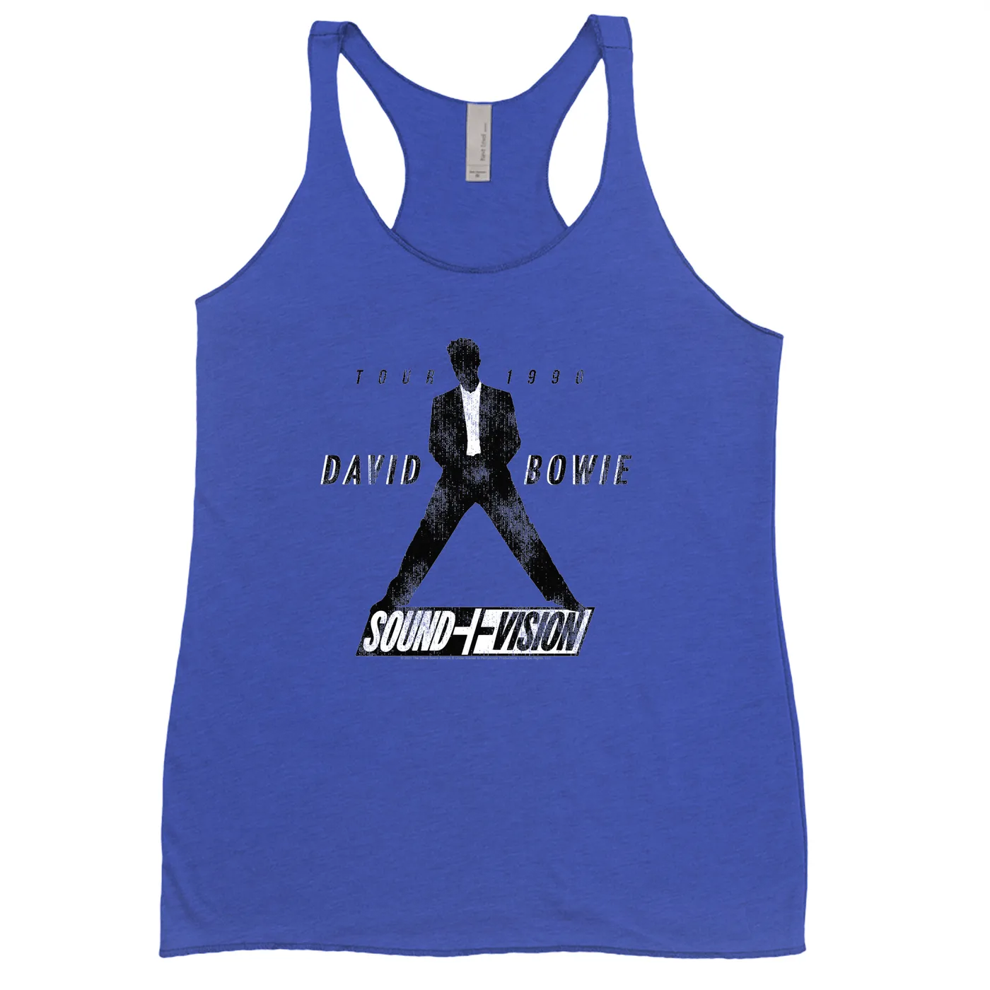David Bowie Ladies' Tank Top | 1990 Sound + Vision Tour Logo Image David Bowie Shirt