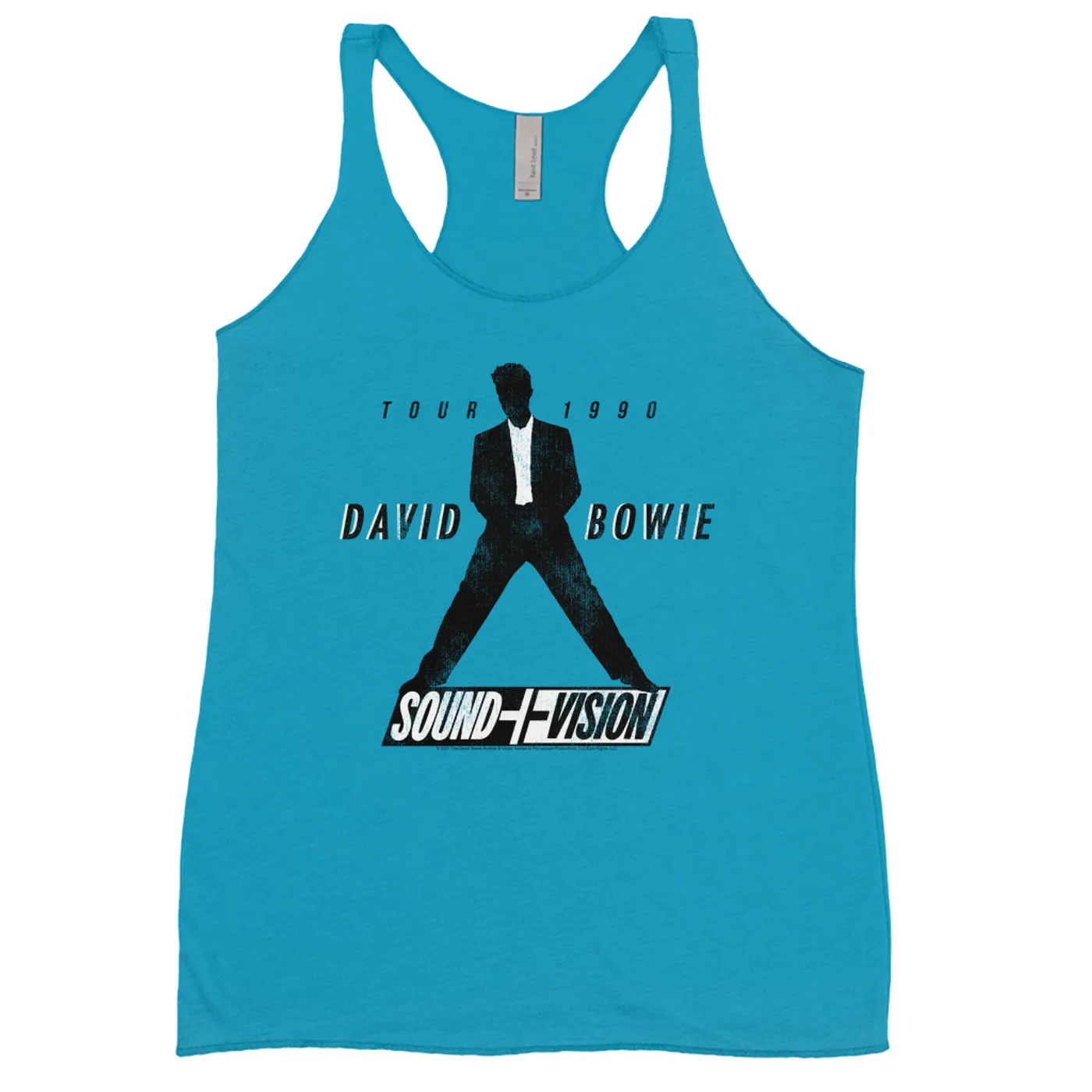 David Bowie Ladies' Tank Top | 1990 Sound + Vision Tour Logo Image David Bowie Shirt